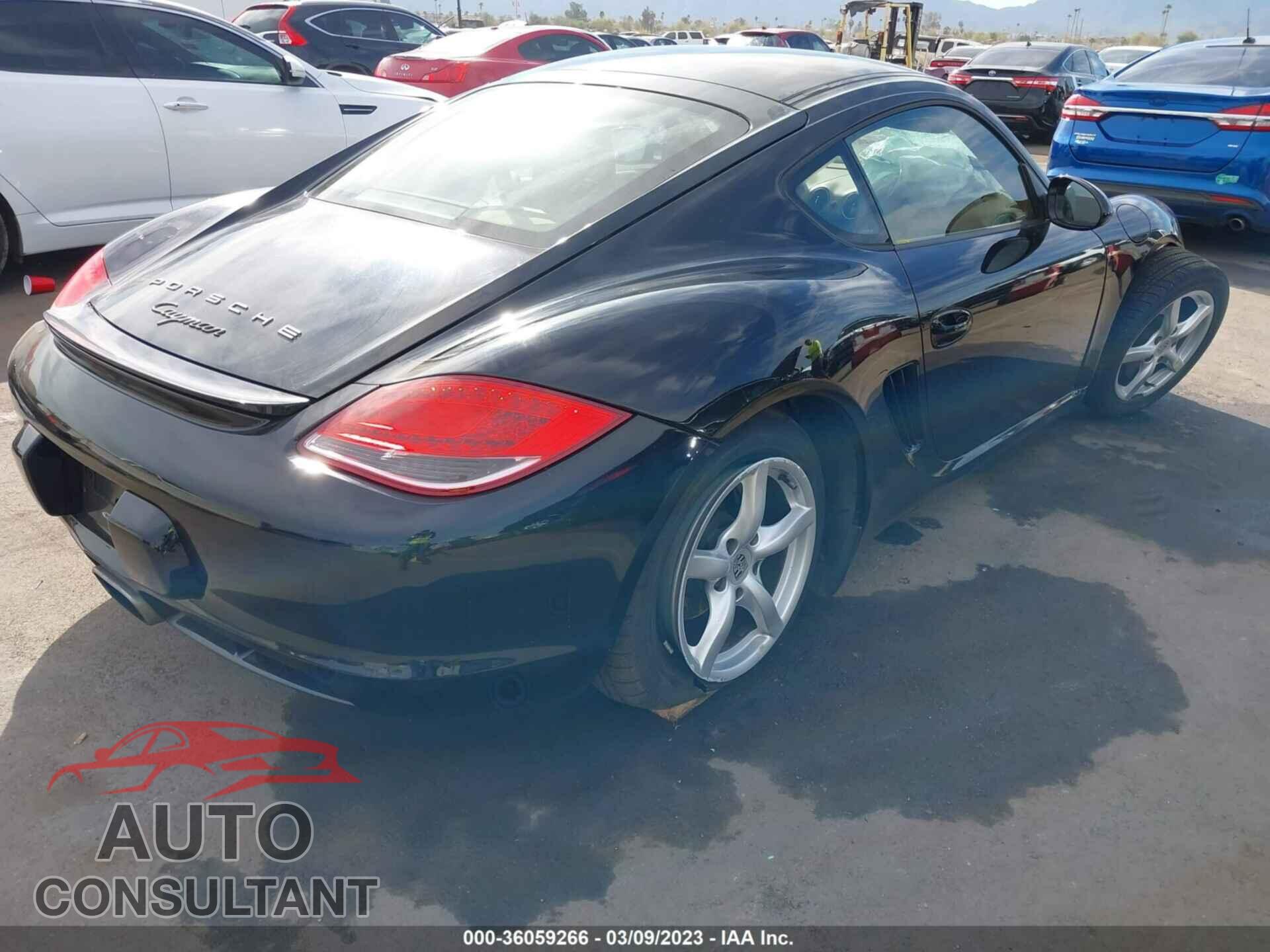 PORSCHE CAYMAN 2012 - WP0AA2A80CS760116