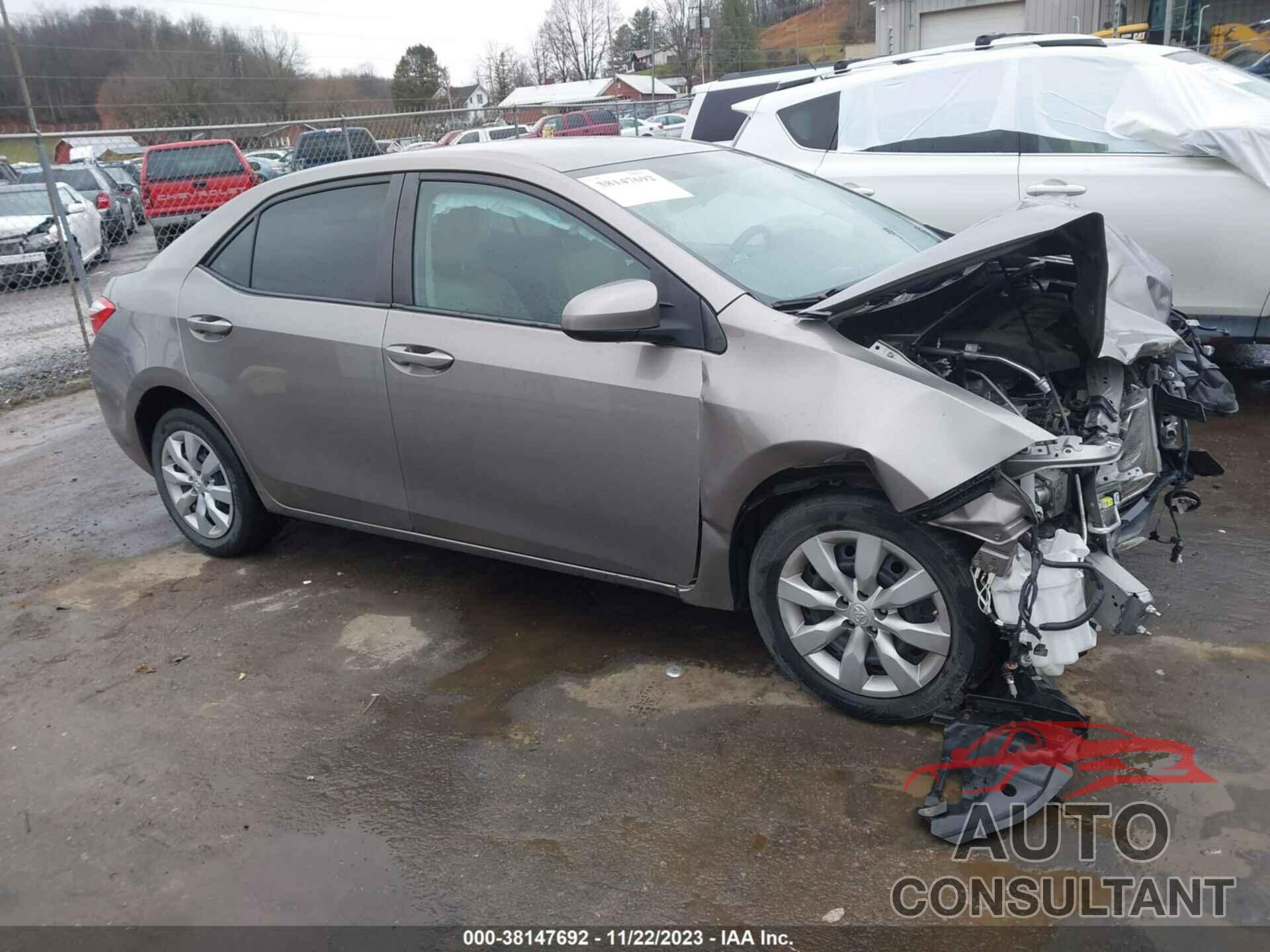 TOYOTA COROLLA 2016 - 2T1BURHE3GC512868