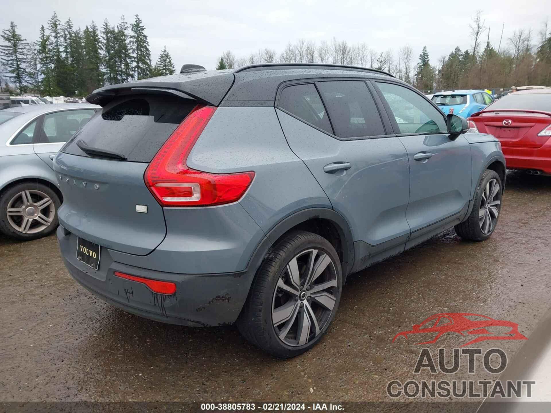 VOLVO XC40 RECHARGE PURE ELECTRIC 2021 - YV4ED3UR5M2596508