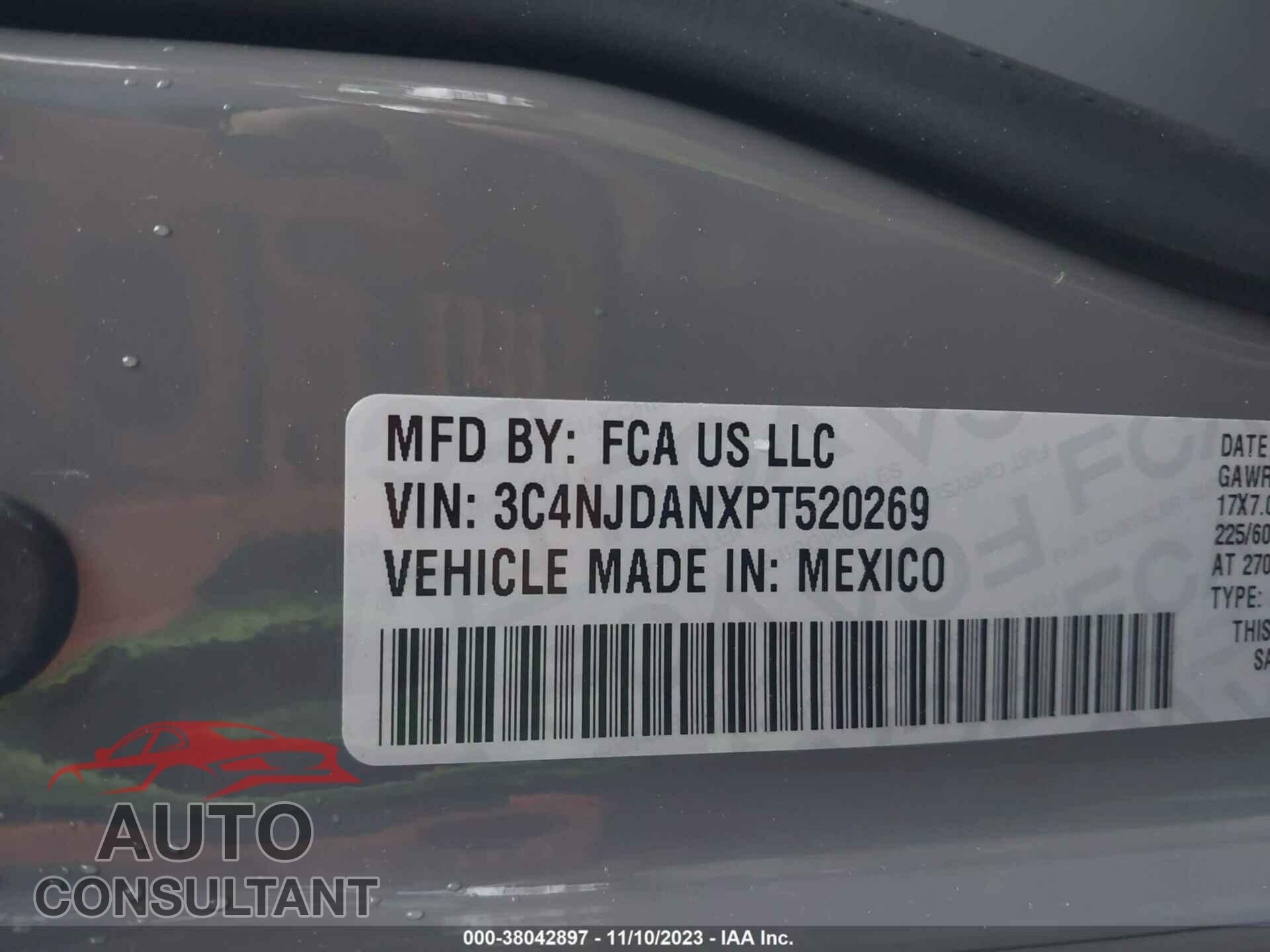 JEEP COMPASS 2023 - 3C4NJDANXPT520269