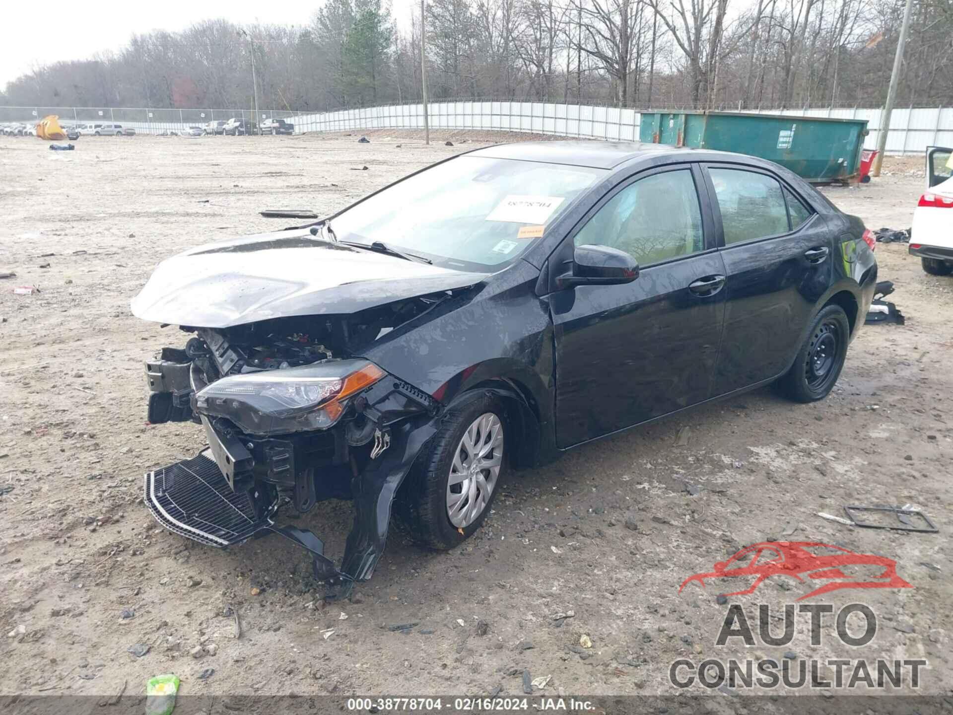 TOYOTA COROLLA 2017 - 2T1BURHE9HC784021