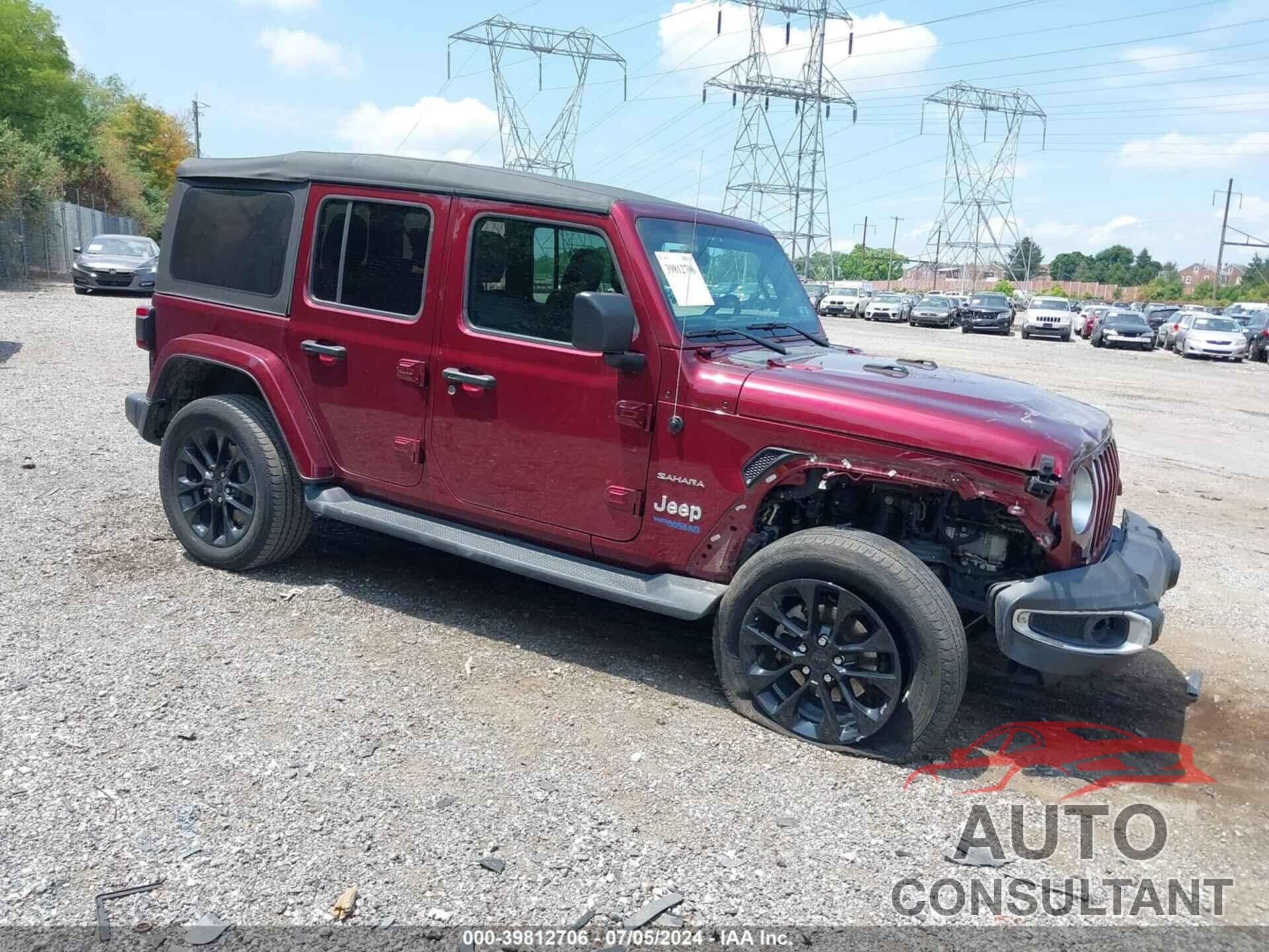JEEP WRANGLER 4XE 2021 - 1C4JJXP6XMW643009