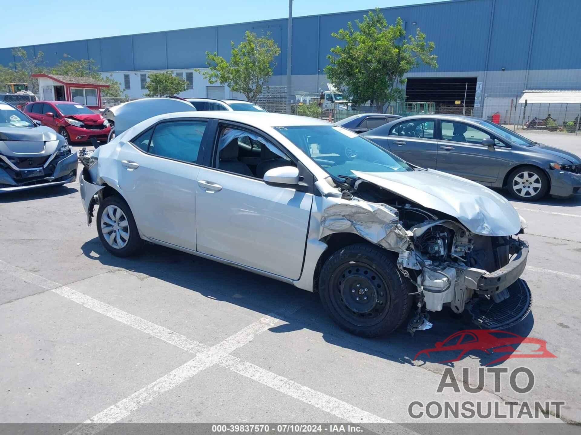 TOYOTA COROLLA 2016 - 5YFBURHE7GP452500