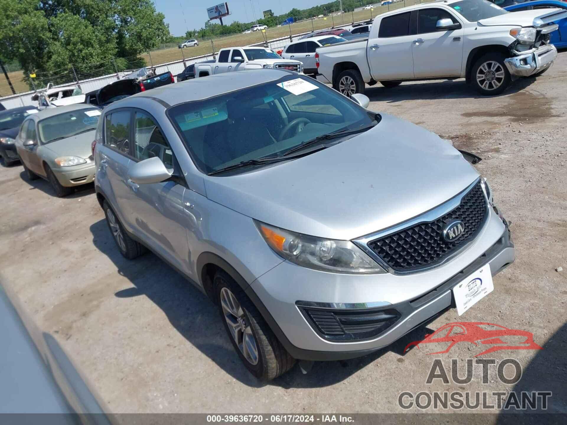 KIA SPORTAGE 2016 - KNDPBCAC5G7832101