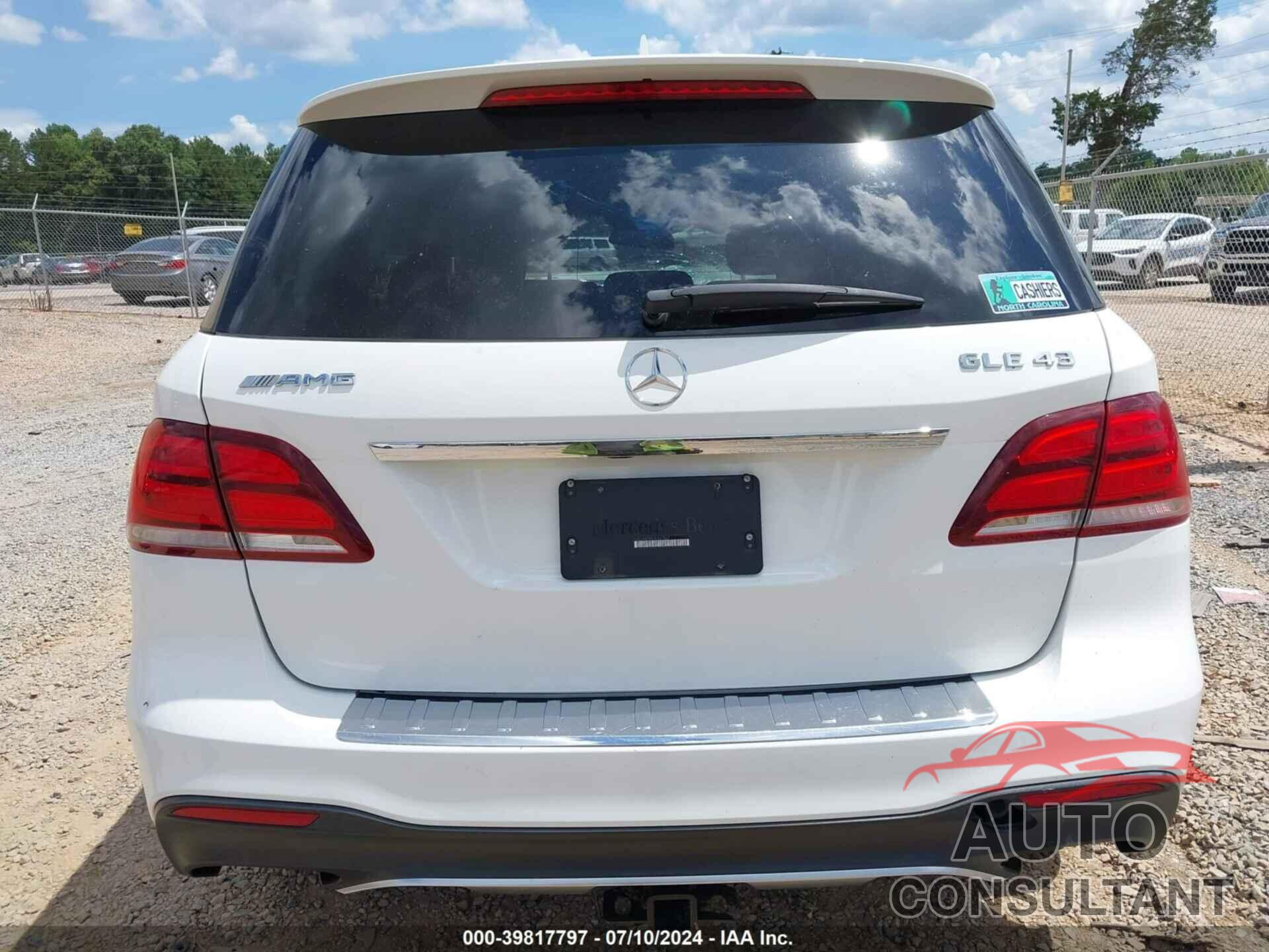 MERCEDES-BENZ AMG GLE 43 2017 - 4JGDA6EB9HA907827
