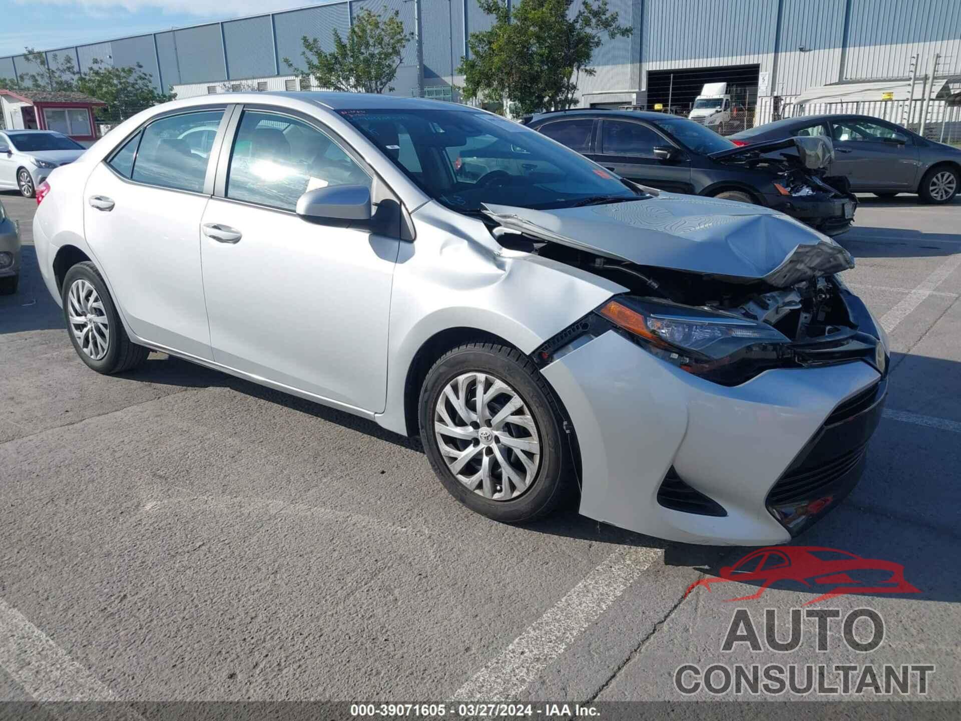 TOYOTA COROLLA 2019 - 2T1BURHE5KC198567