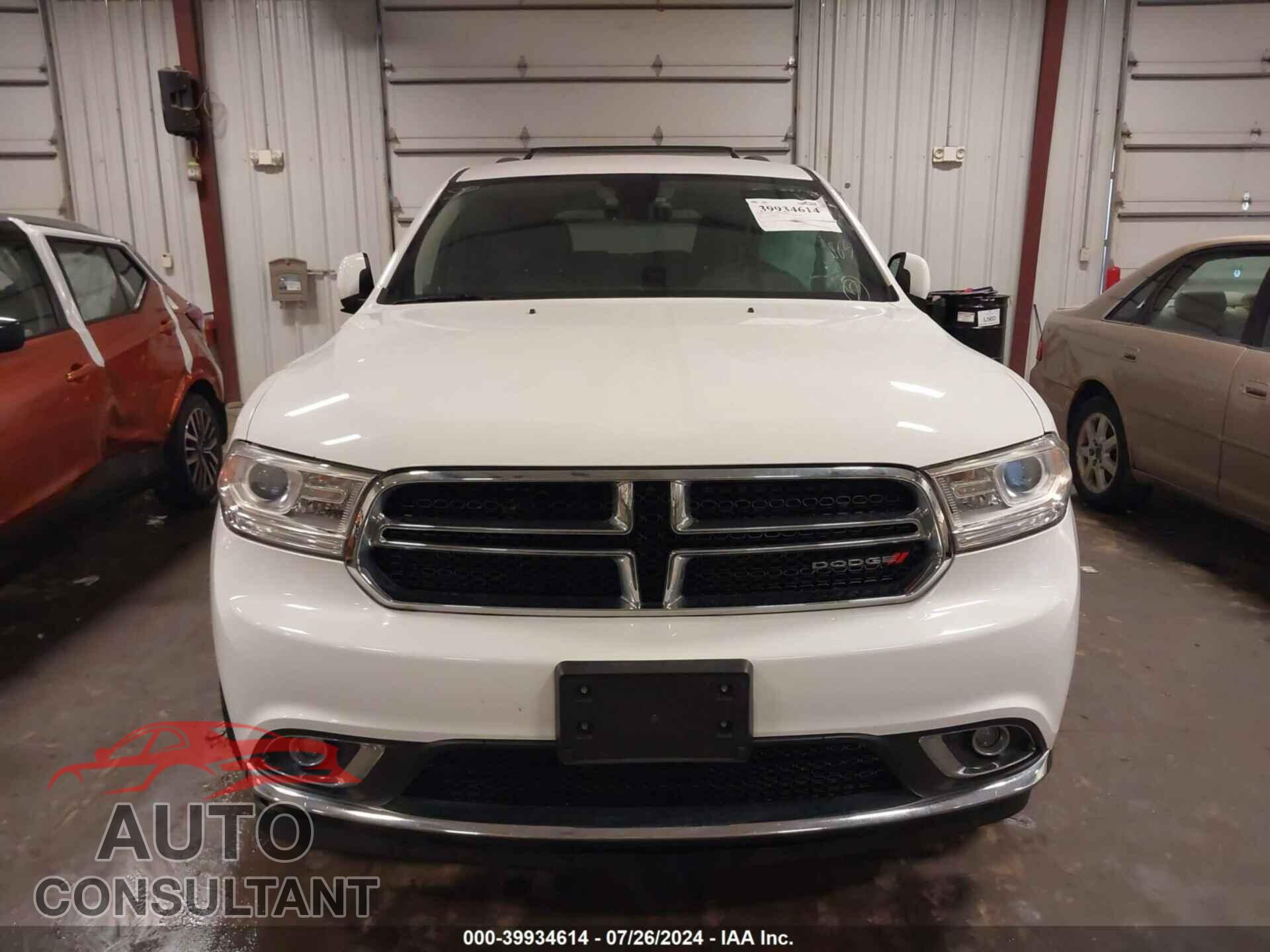 DODGE DURANGO 2017 - 1C4RDJAG5HC833834