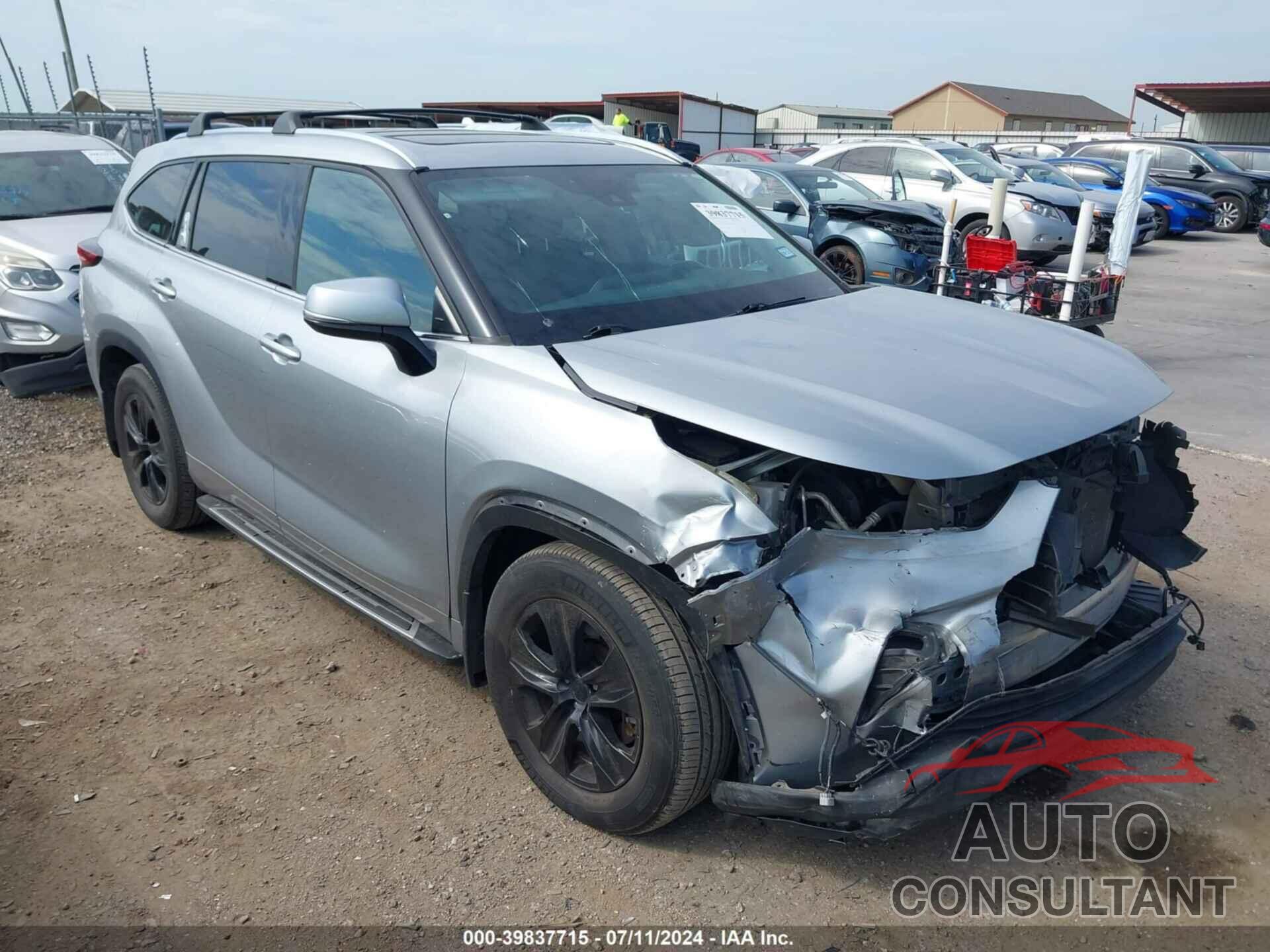 TOYOTA HIGHLANDER 2021 - 5TDGZRAH7MS062088