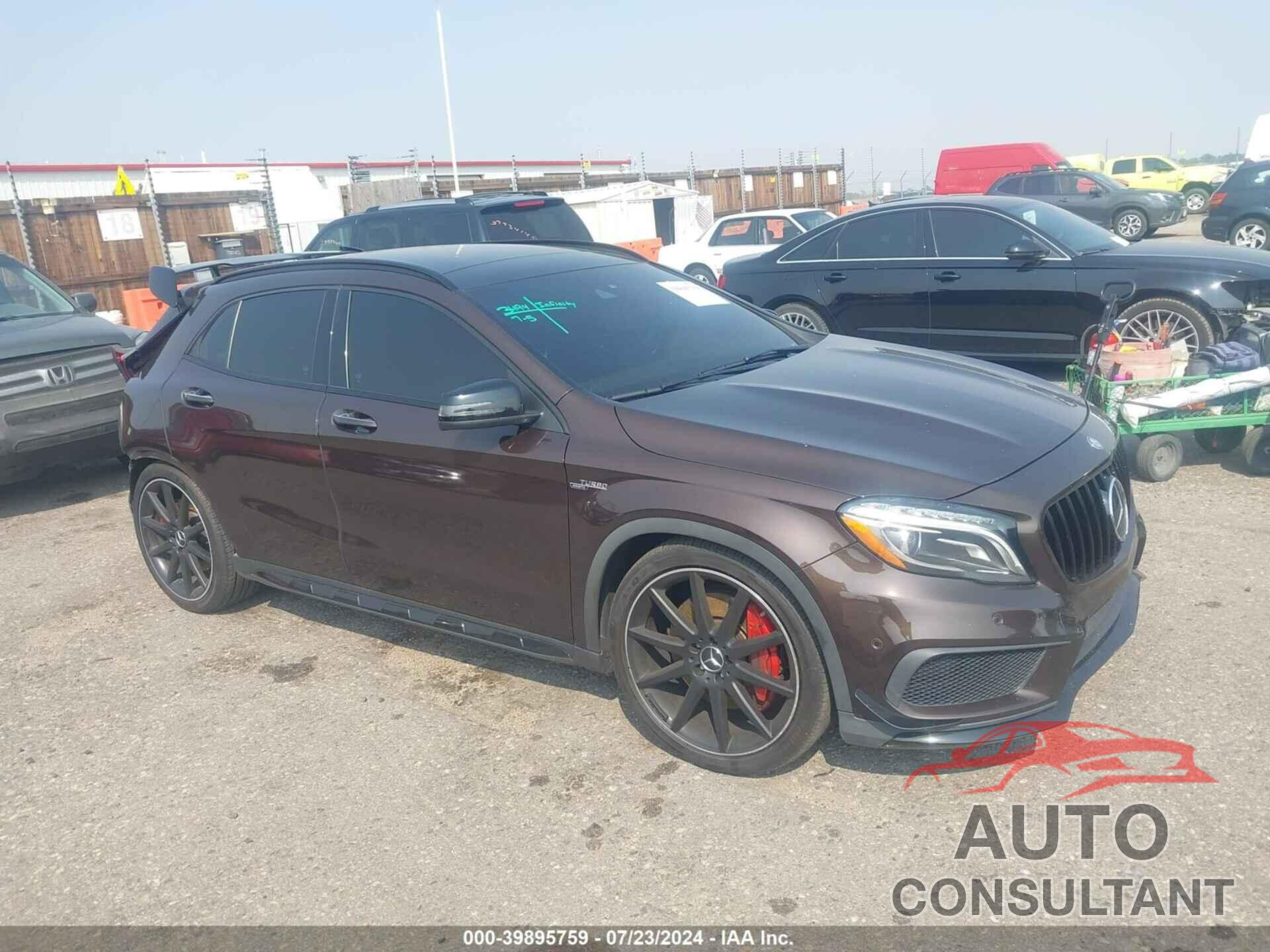 MERCEDES-BENZ AMG GLA 45 2016 - WDDTG5CBXGJ224003