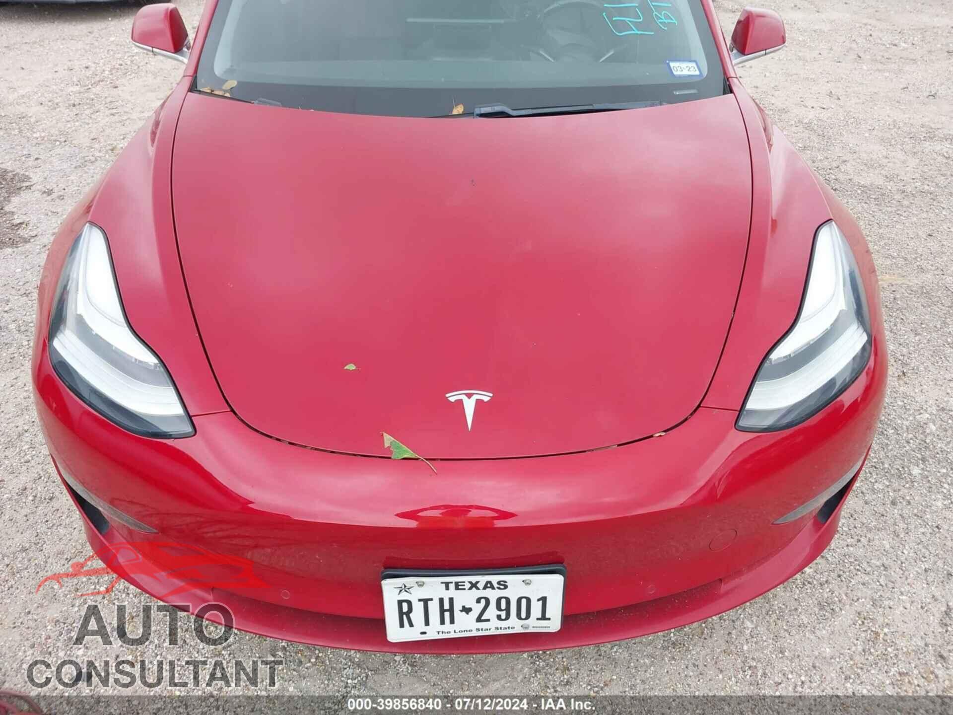 TESLA MODEL 3 2019 - 5YJ3E1EA8KF325778