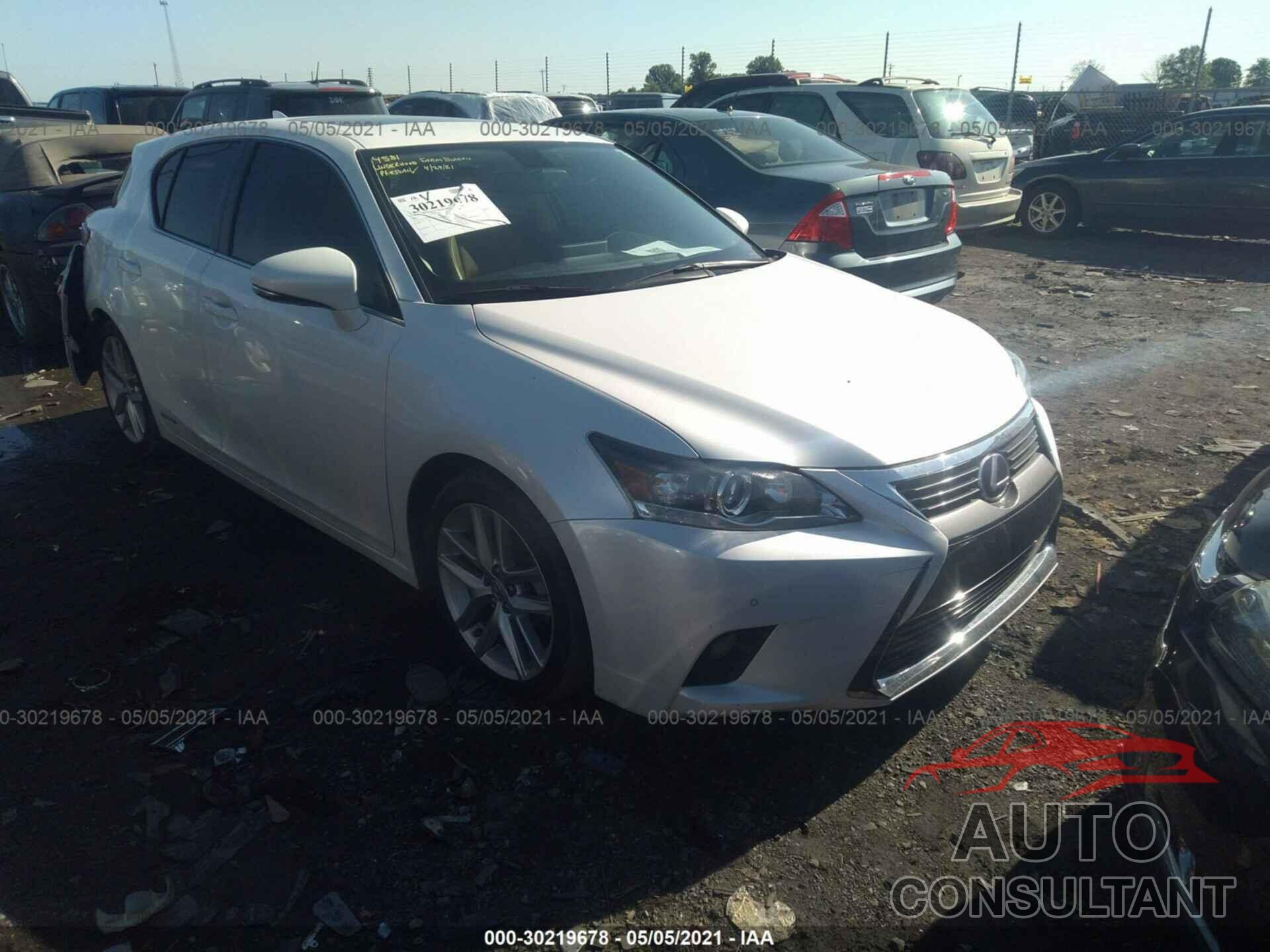 LEXUS CT 200H 2016 - JTHKD5BH4G2261173