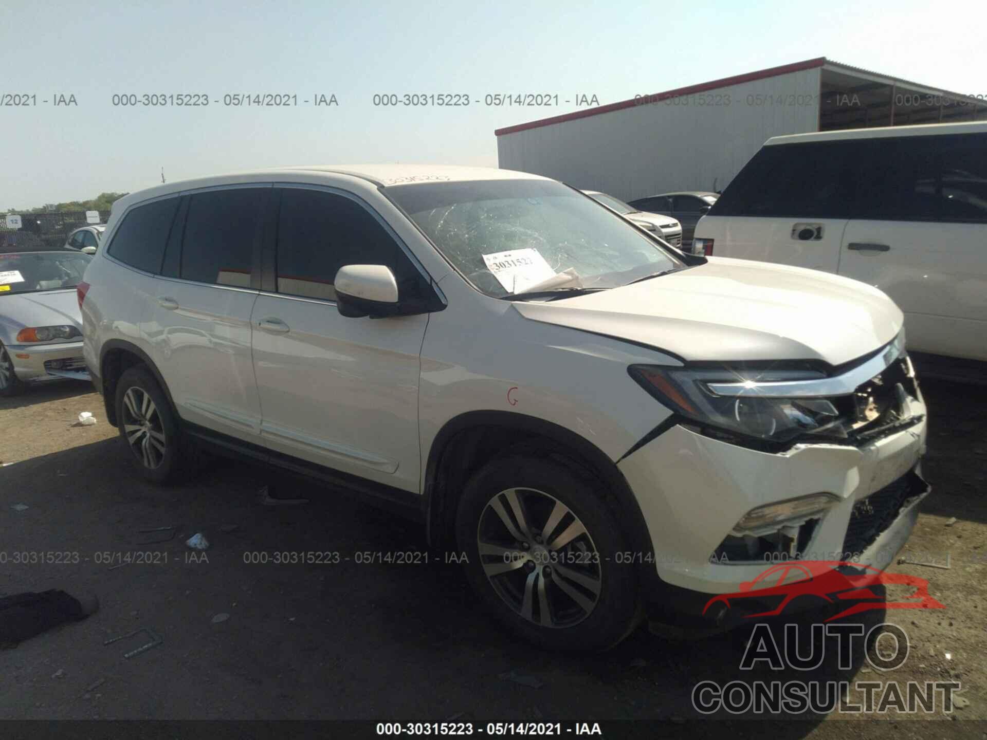 HONDA PILOT 2017 - 5FNYF5H34HB029334