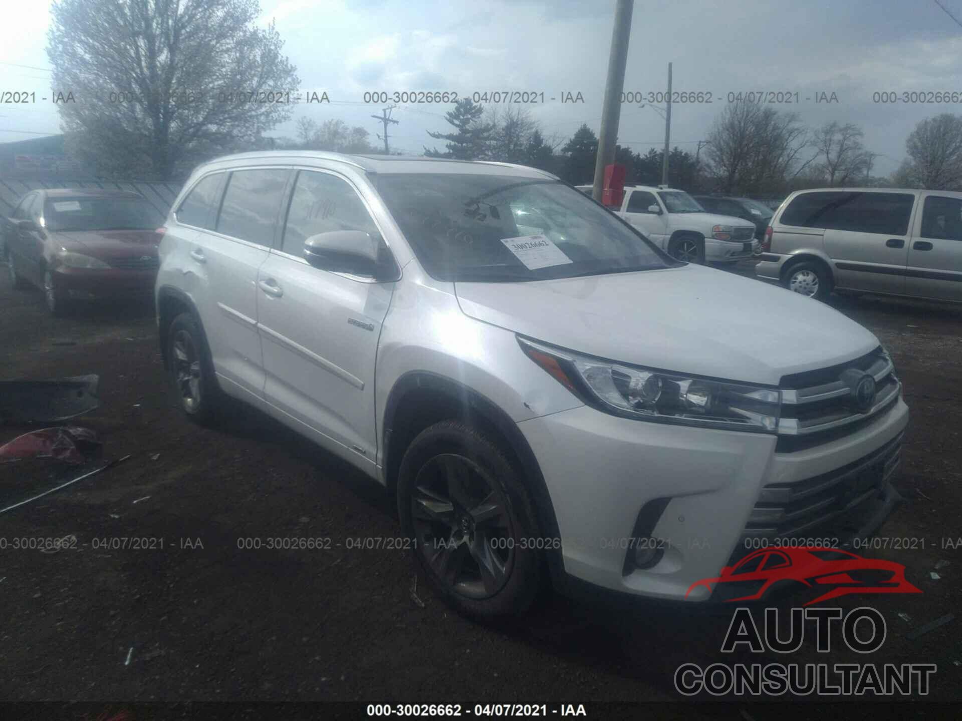 TOYOTA HIGHLANDER 2017 - 5TDDGRFH0HS024614