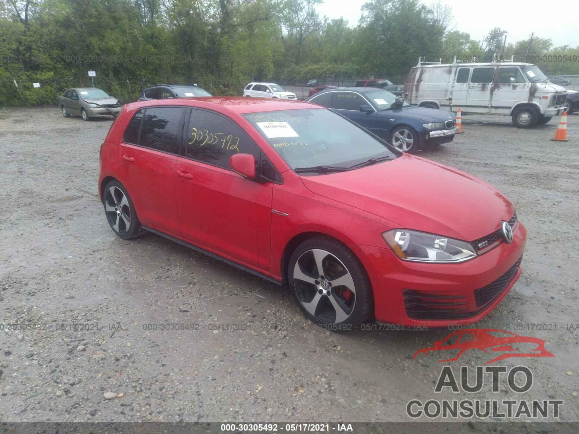 VOLKSWAGEN GOLF GTI 2017 - 3VW4T7AU4HM073316