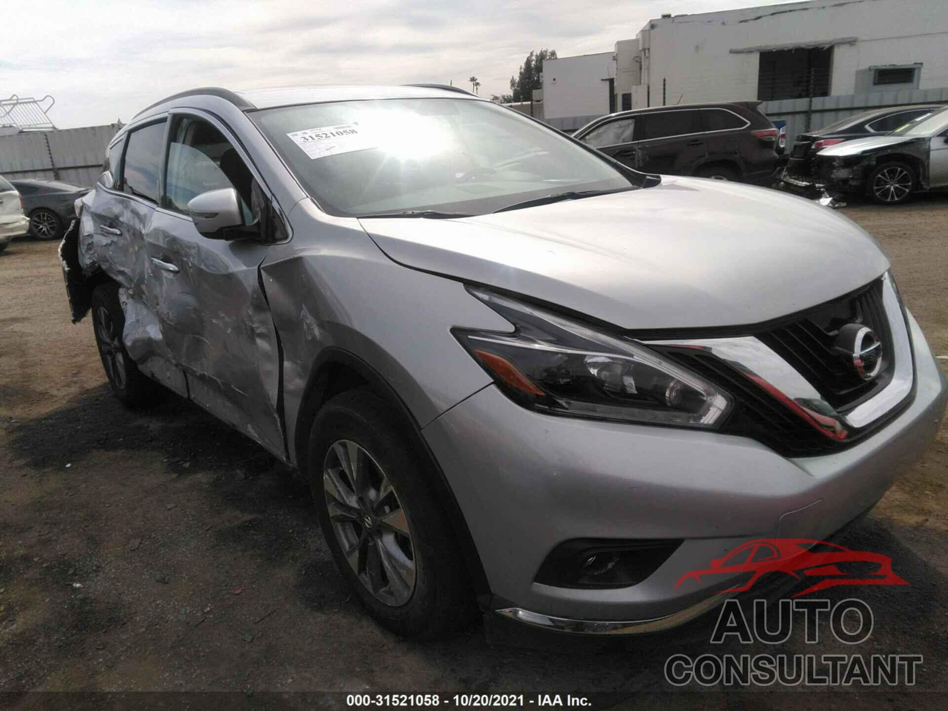 NISSAN MURANO 2018 - 5N1AZ2MGXJN118778