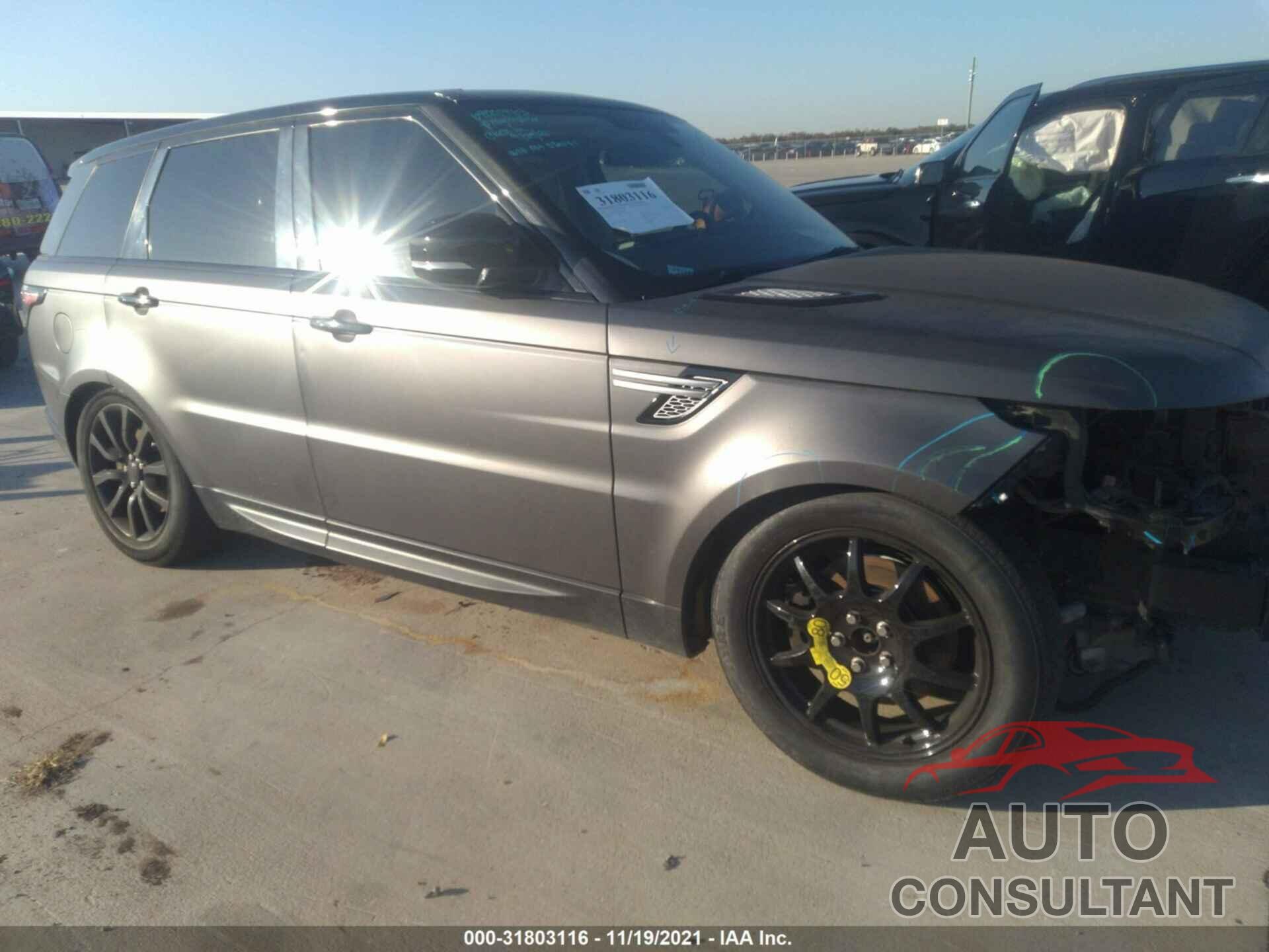 LAND ROVER RANGE ROVER SPORT 2016 - SALWR2VF3GA637485