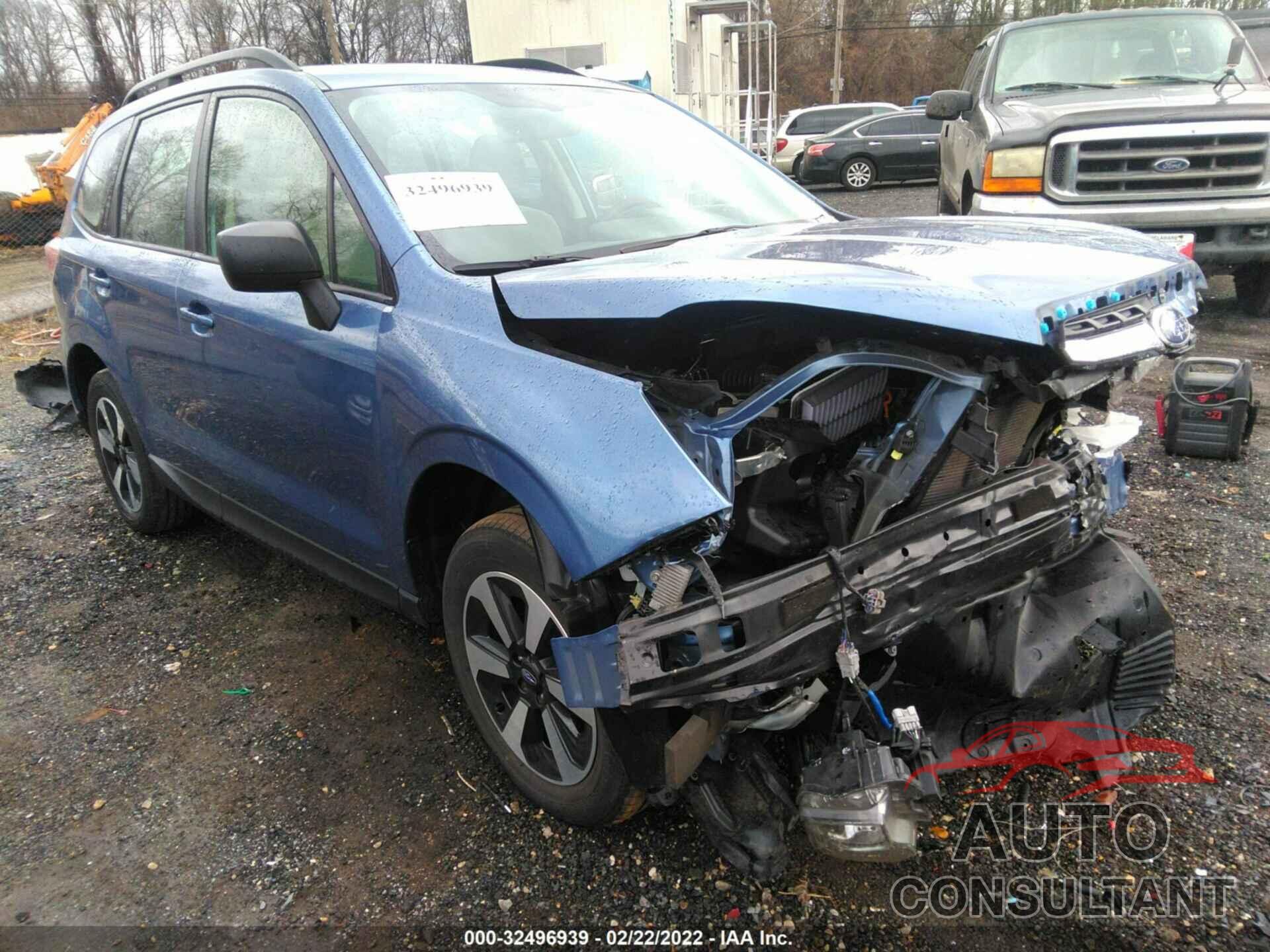 SUBARU FORESTER 2018 - JF2SJABC9JH571199