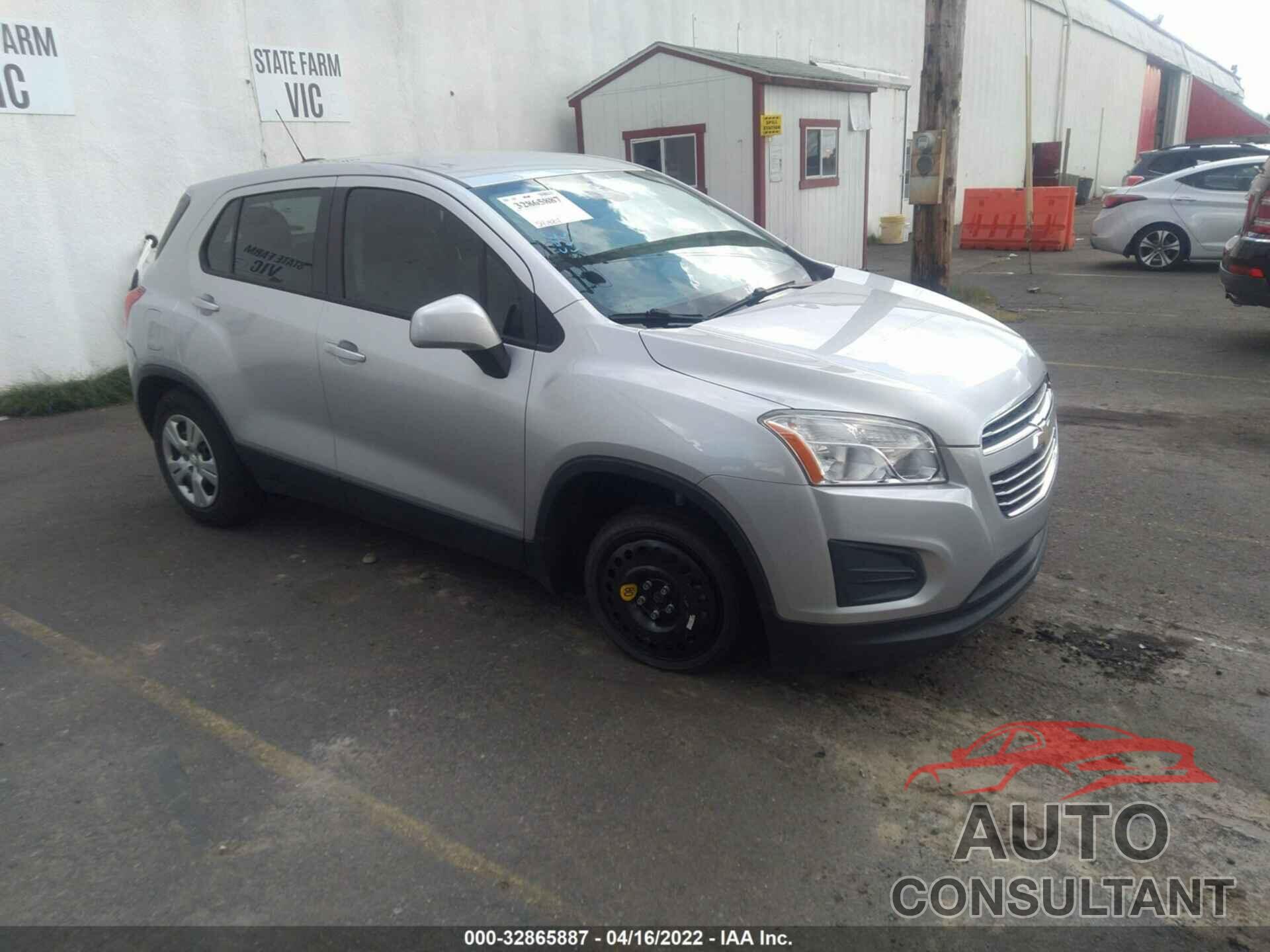 CHEVROLET TRAX 2016 - KL7CJKSB5GB573797