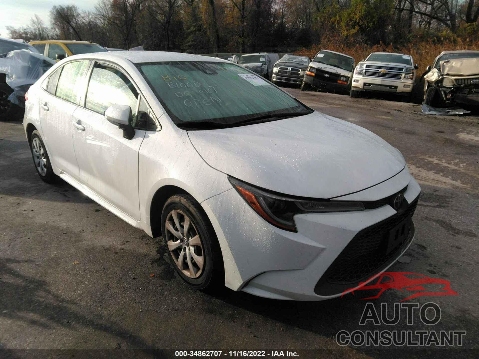 TOYOTA COROLLA 2020 - JTDEPRAE4LJ057901
