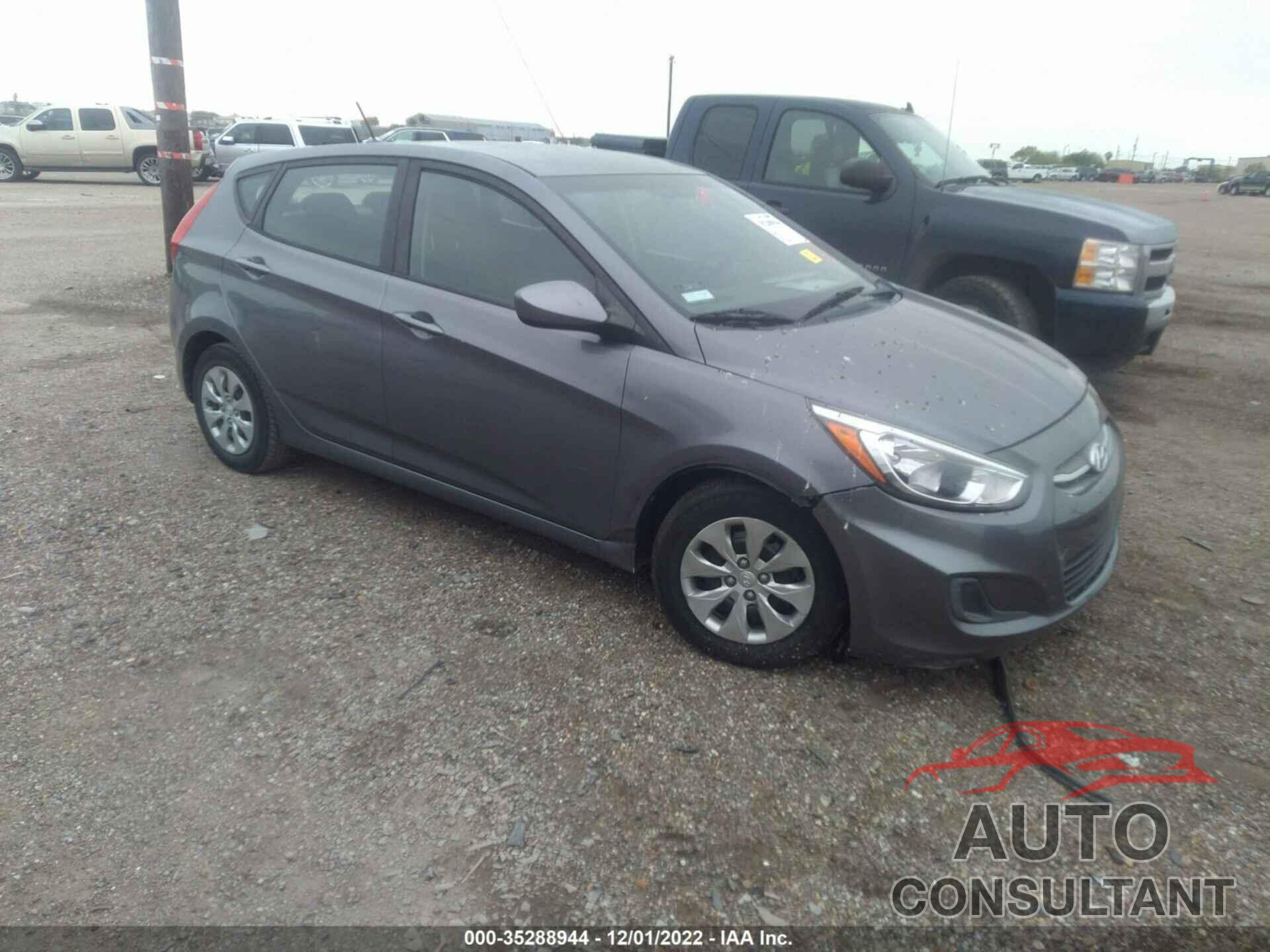 HYUNDAI ACCENT 2017 - KMHCT5AE6HU307717