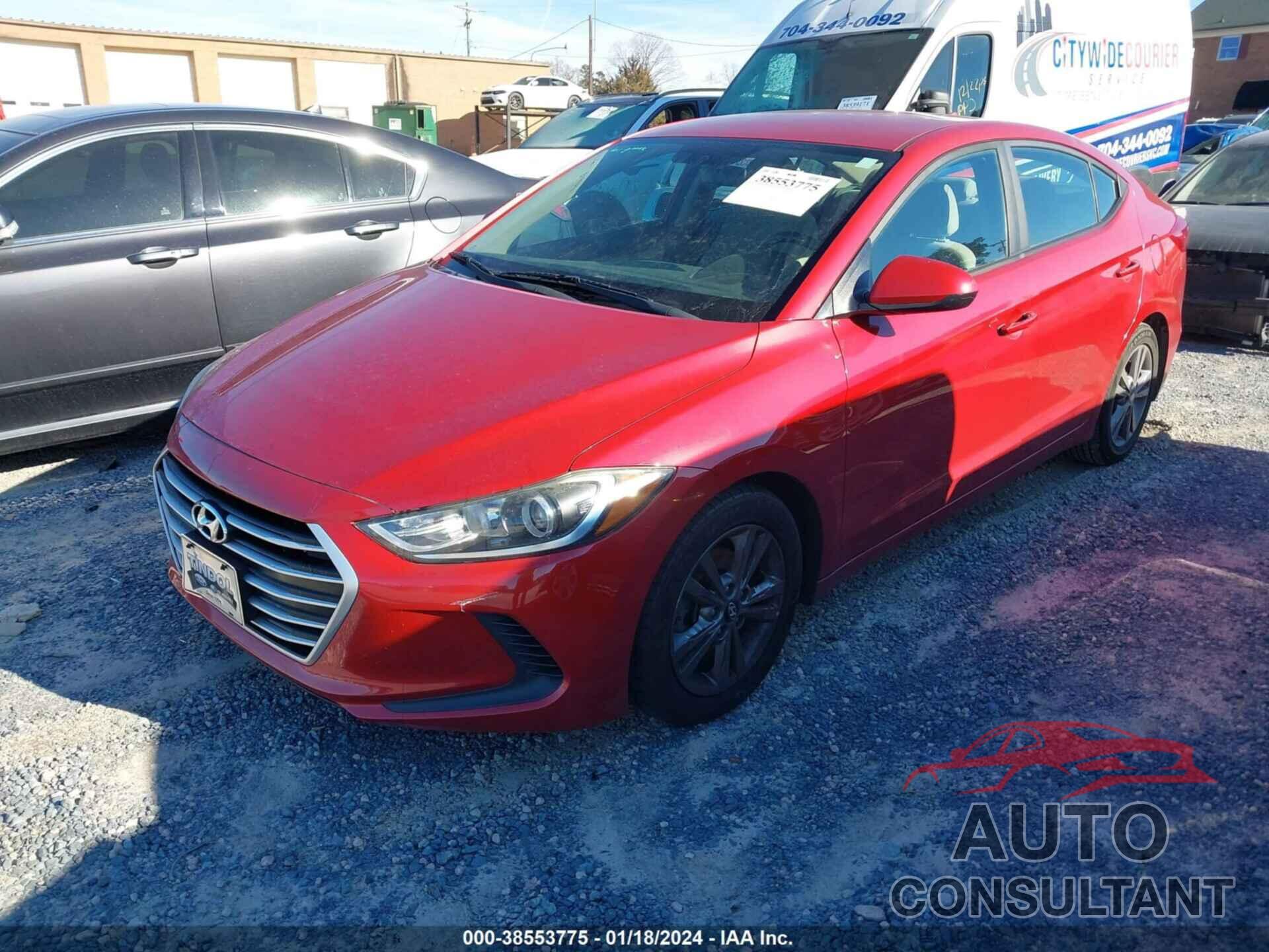 HYUNDAI ELANTRA 2017 - 5NPD84LF7HH081627