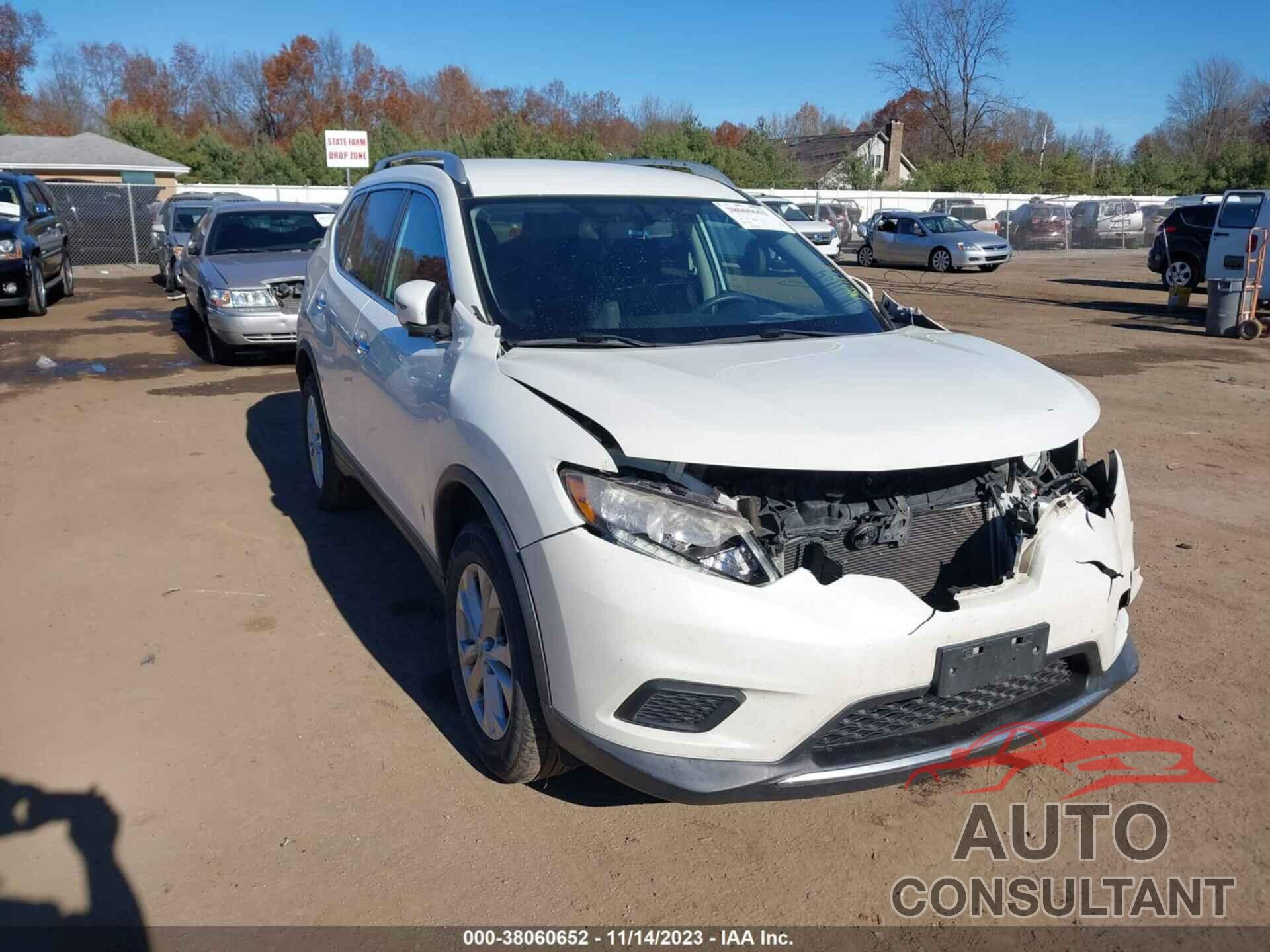 NISSAN ROGUE 2016 - KNMAT2MV8GP652623