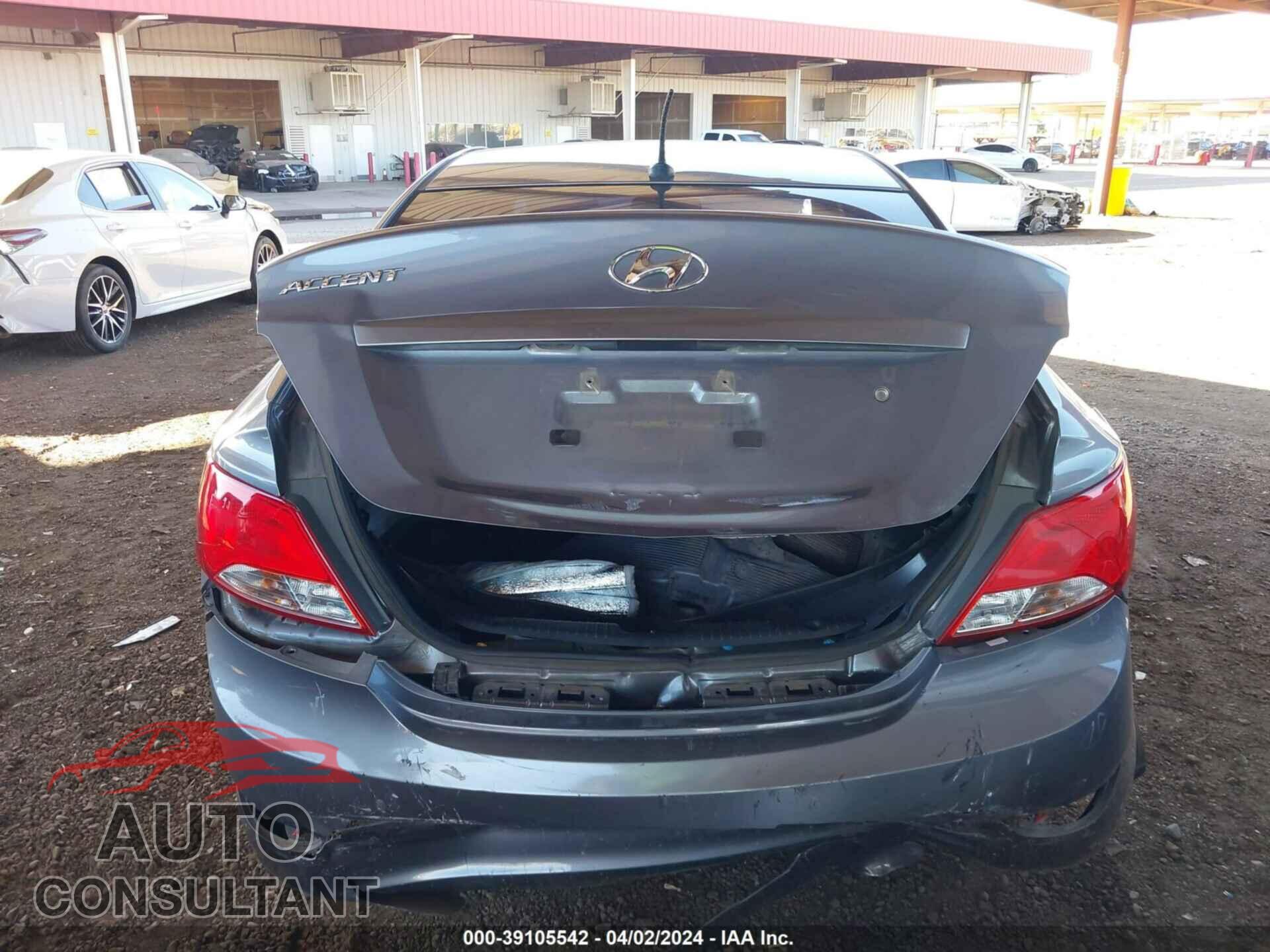 HYUNDAI ACCENT 2017 - KMHCT4AE6HU252356