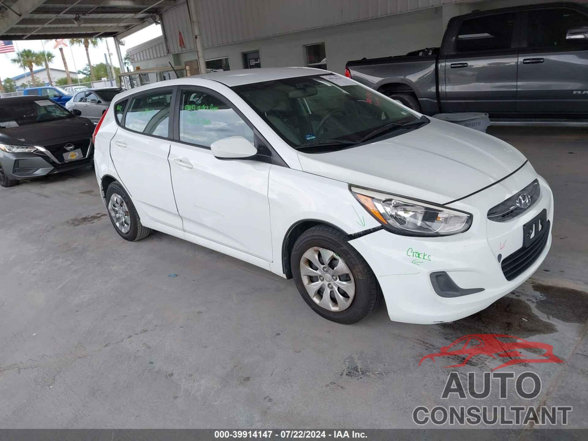 HYUNDAI ACCENT 2017 - KMHCT5AE7HU307564