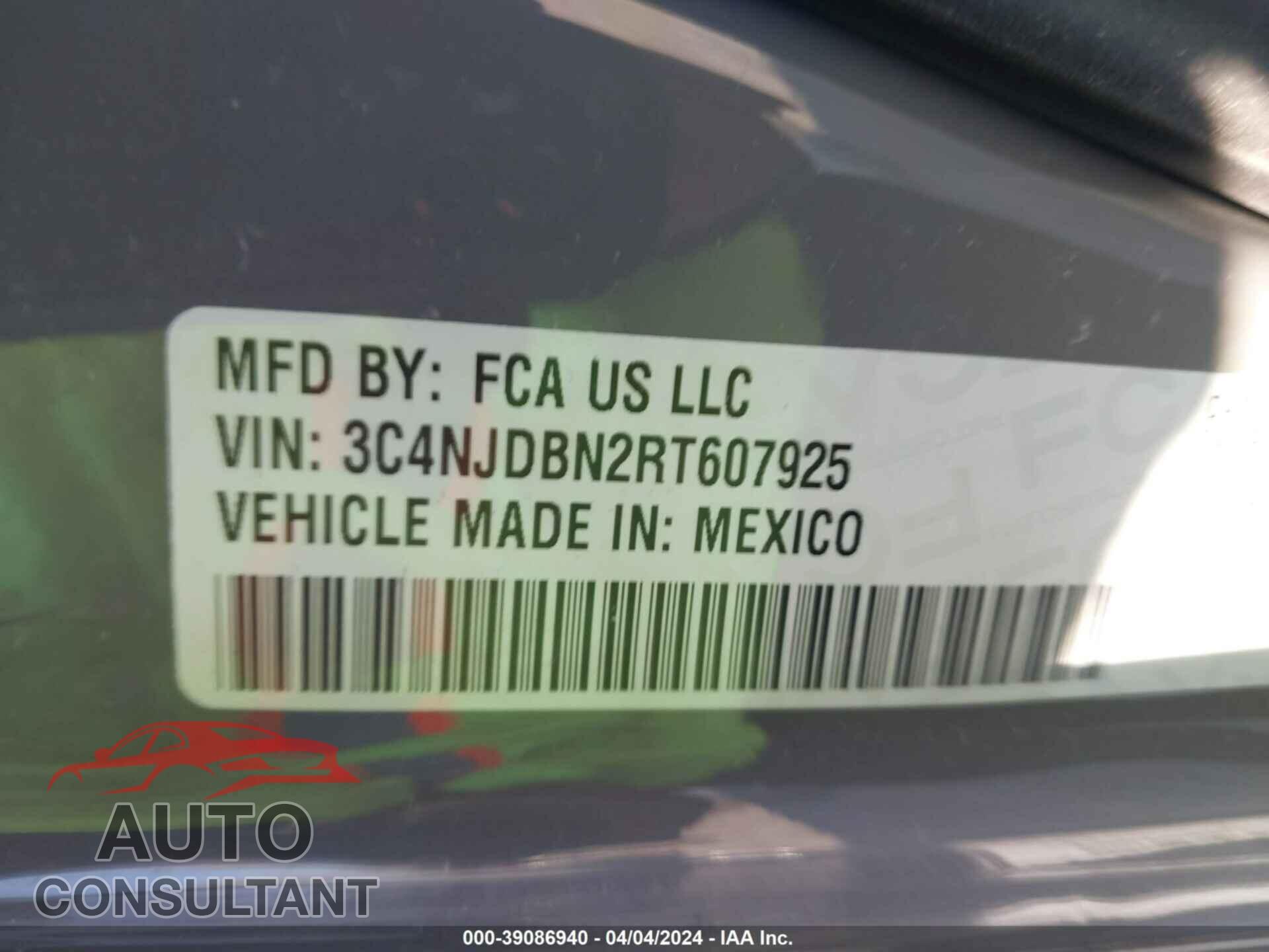 JEEP COMPASS 2024 - 3C4NJDBN2RT607925