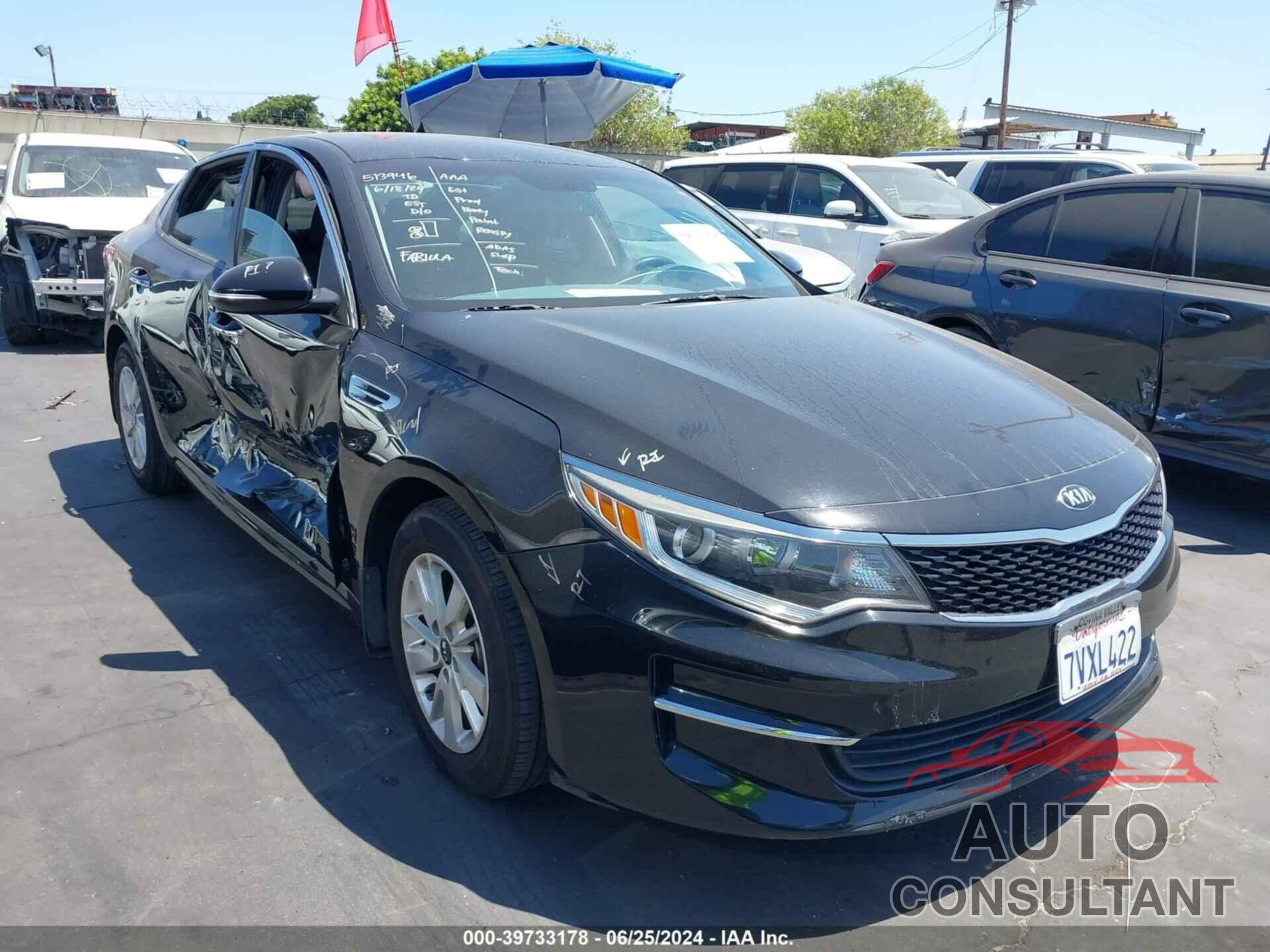 KIA OPTIMA 2016 - 5XXGT4L39GG087490