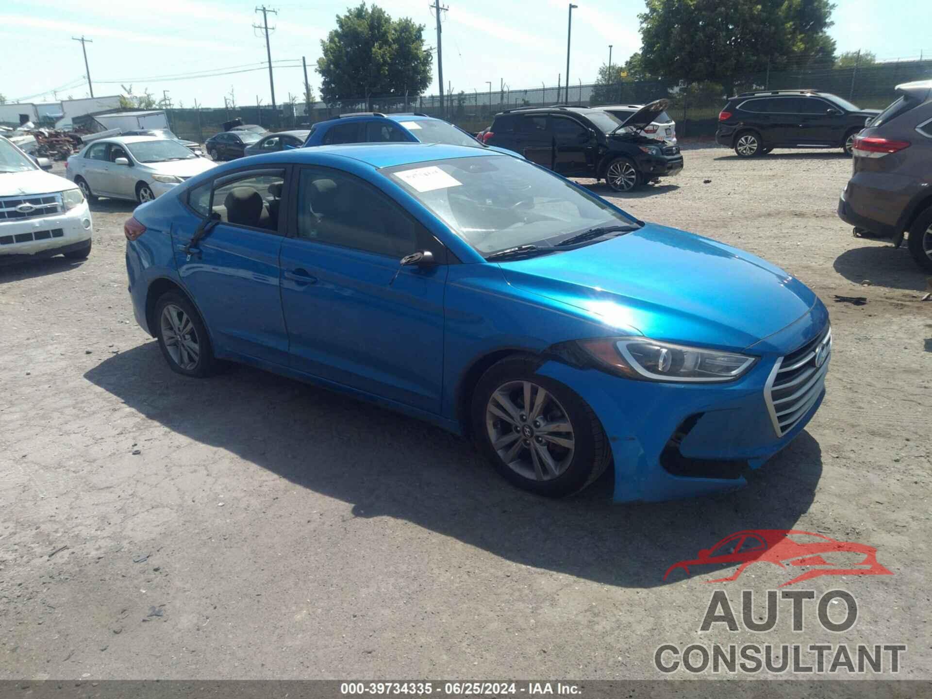 HYUNDAI ELANTRA 2017 - KMHD84LF7HU224481