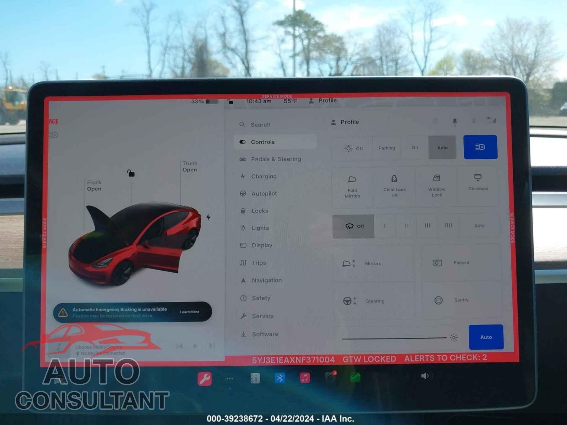 TESLA MODEL 3 2022 - 5YJ3E1EAXNF371004