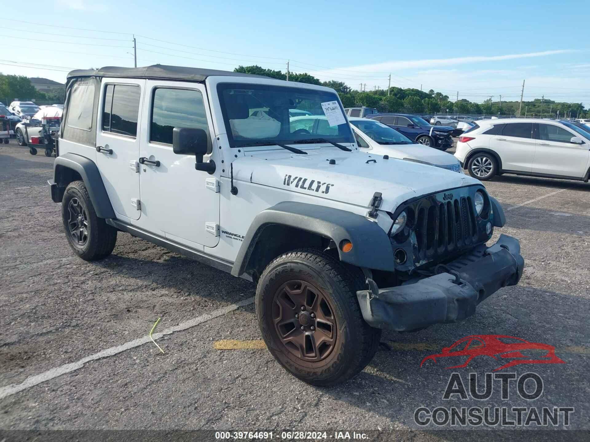 JEEP WRANGLER UNLIMITED 2017 - 1C4BJWDG9HL512947