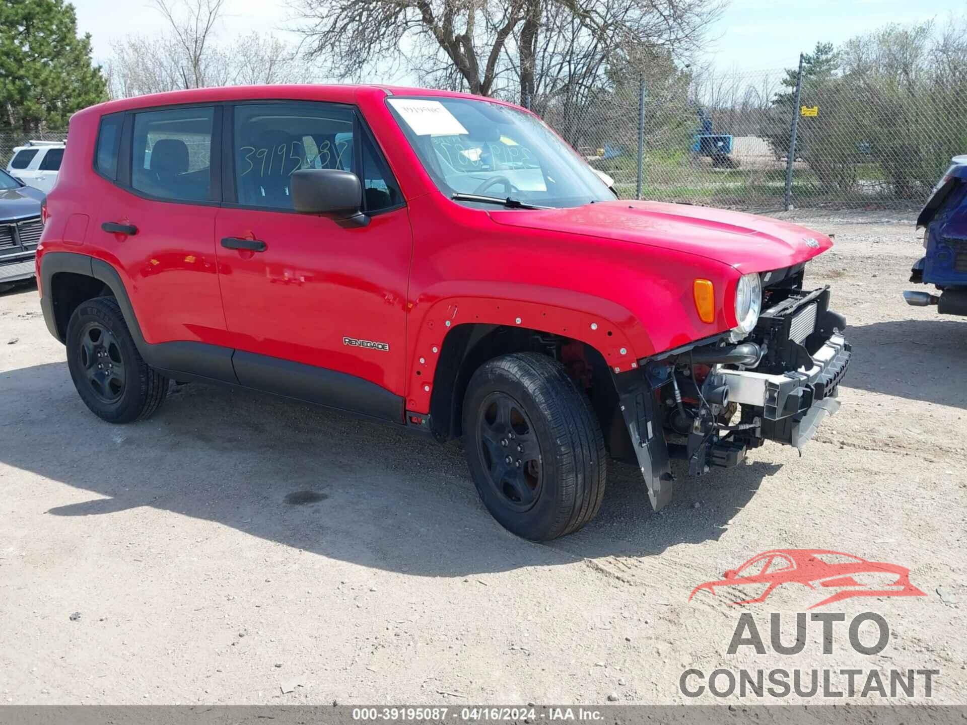 JEEP RENEGADE 2019 - ZACNJBAB6KPK00874