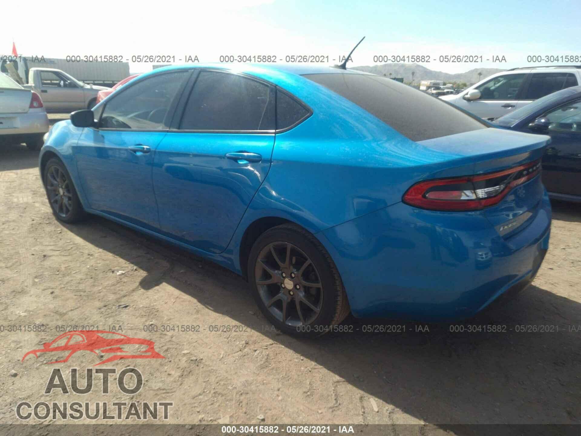 DODGE DART 2016 - 1C3CDFAA4GD516221