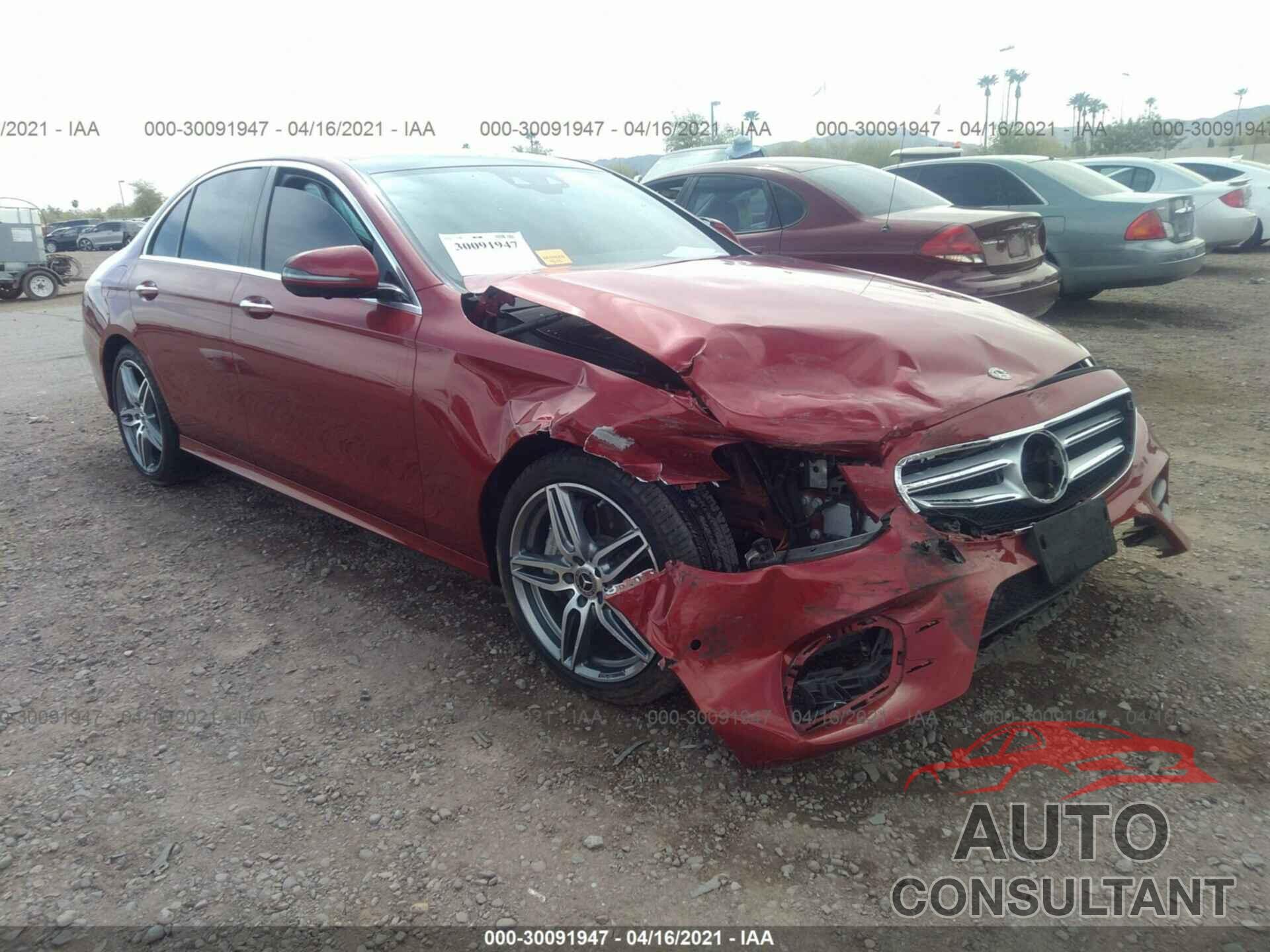 MERCEDES-BENZ E-CLASS 2019 - WDDZF4JB3KA620504