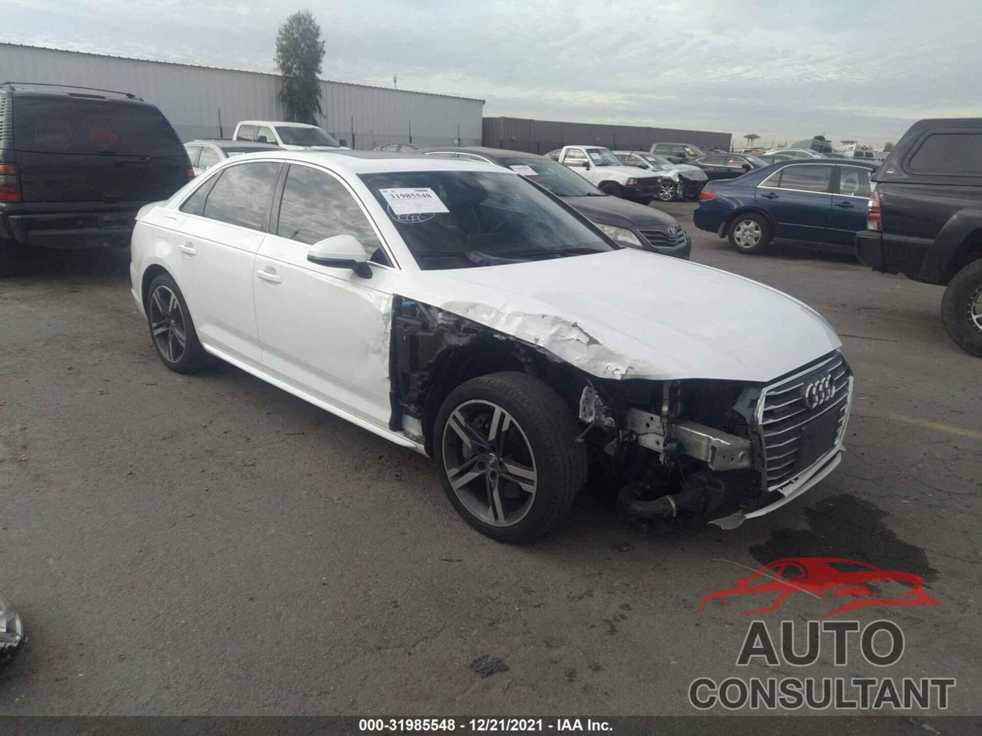 AUDI A4 2017 - WAUENAF48HN000539