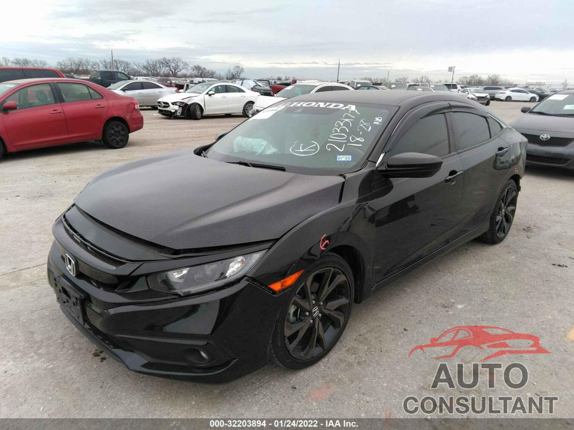 HONDA CIVIC SEDAN 2019 - 19XFC2F83KE044157