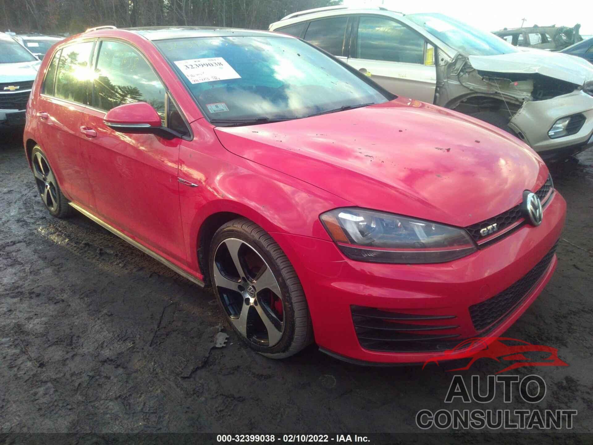 VOLKSWAGEN GOLF GTI 2016 - 3VW4T7AU2GM056125