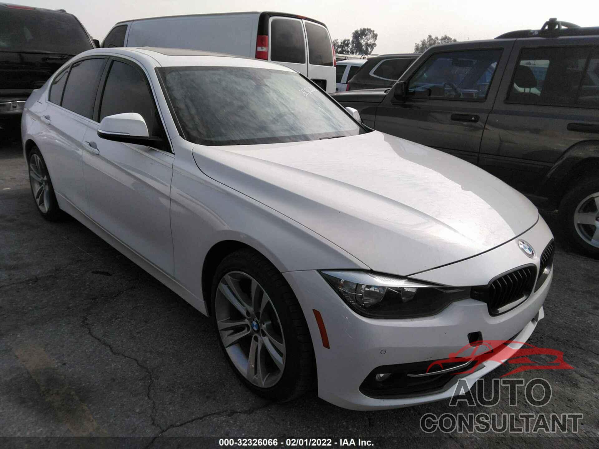 BMW 3 SERIES 2017 - WBA8B9G30HNU56724