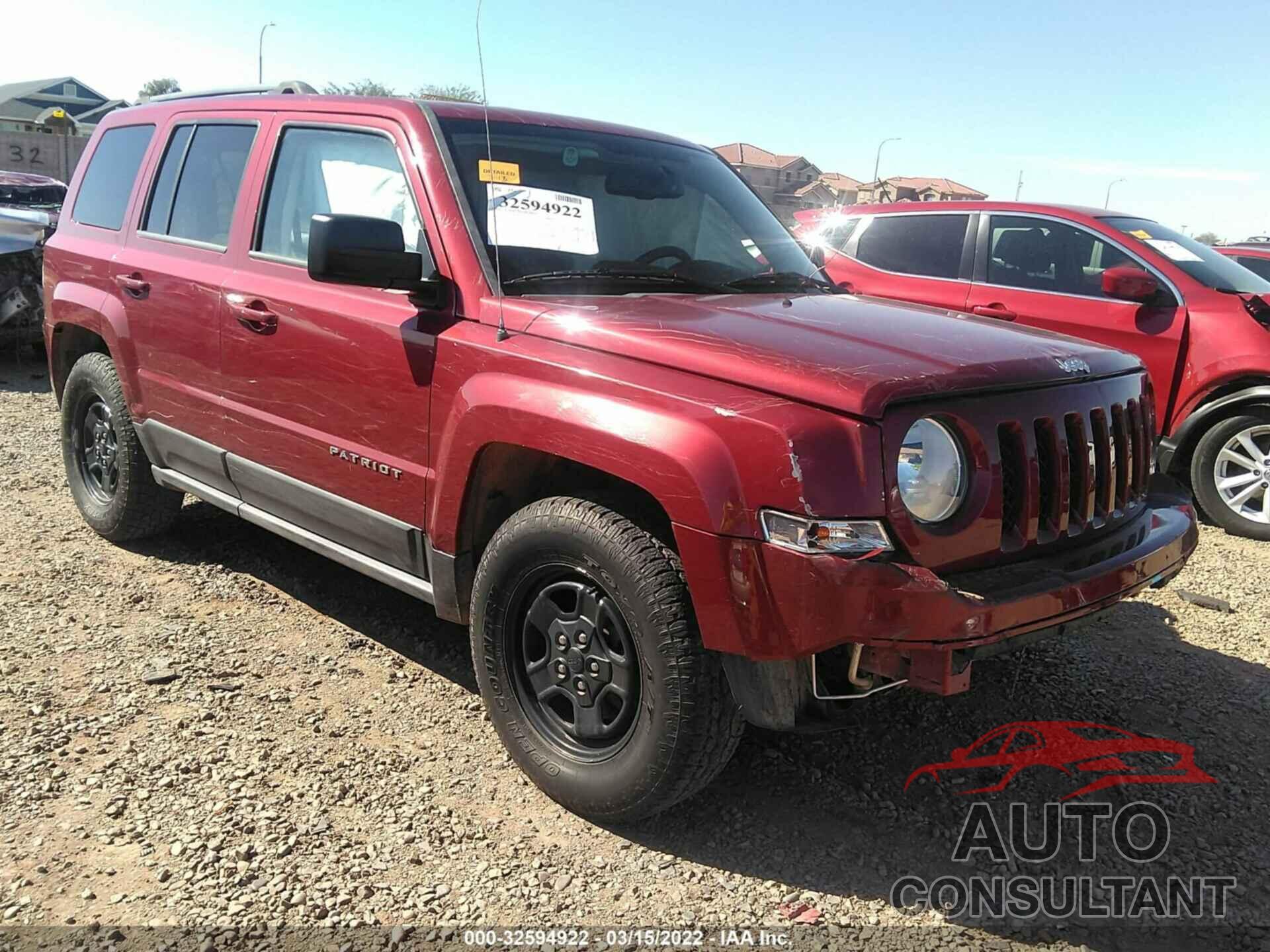 JEEP PATRIOT 2016 - 1C4NJPBB0GD649150