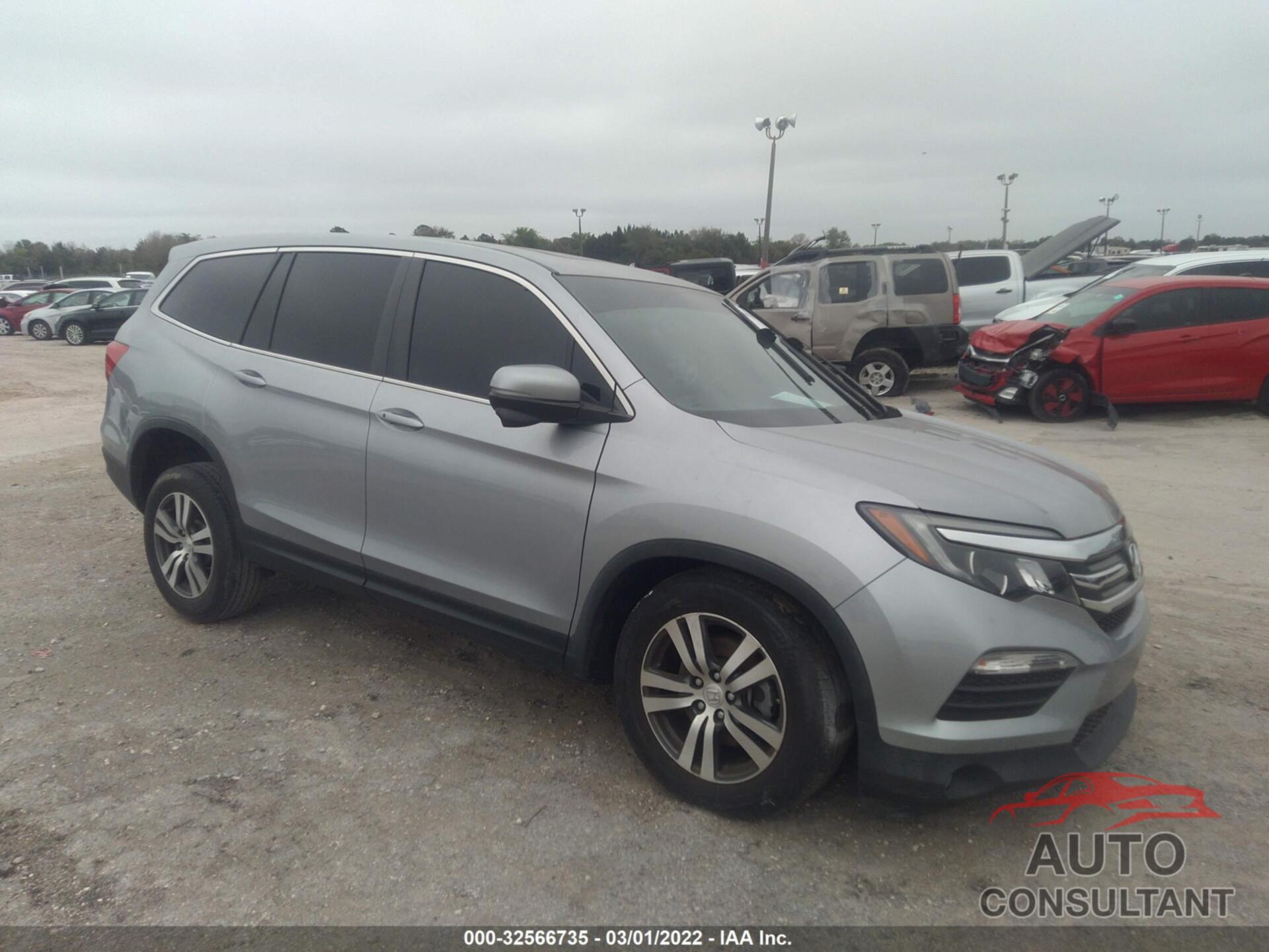 HONDA PILOT 2017 - 5FNYF5H50HB037321