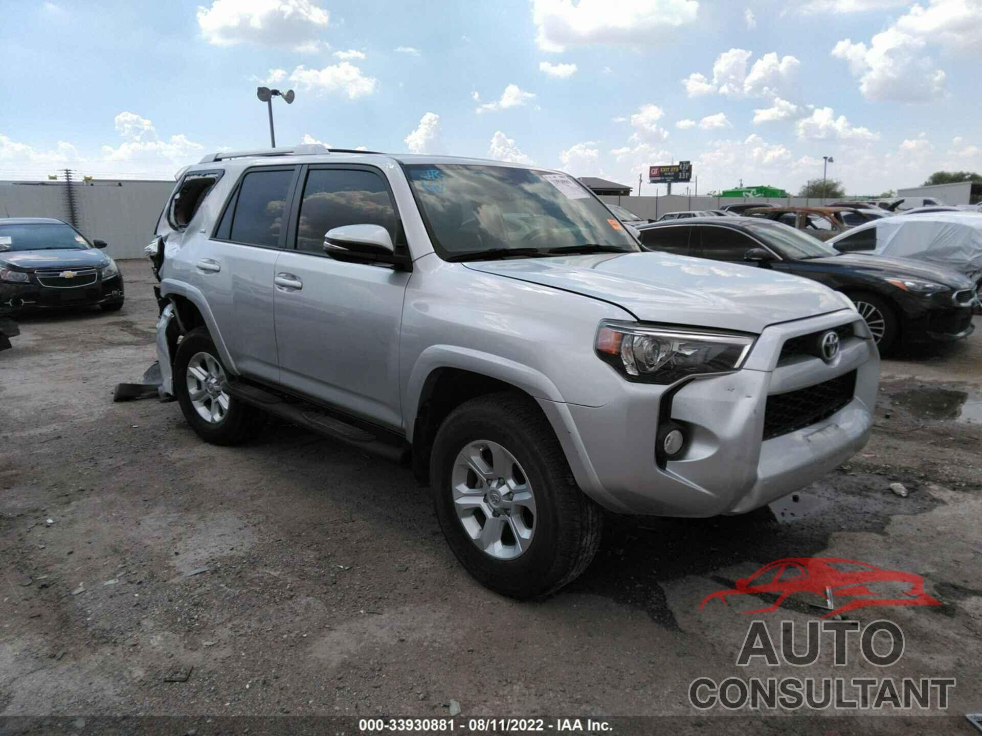 TOYOTA 4RUNNER 2018 - JTEBU5JR4J5503621