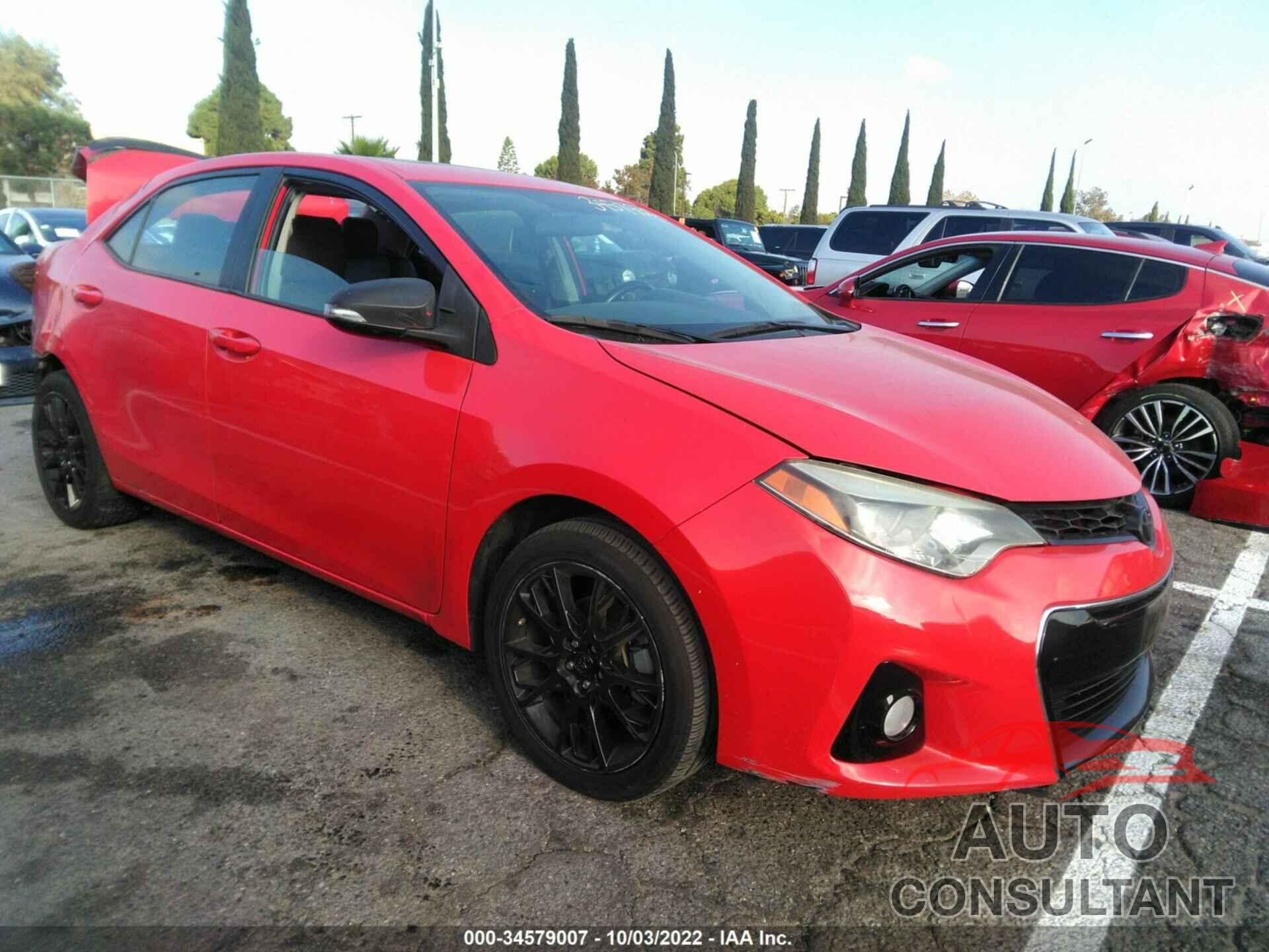 TOYOTA COROLLA 2016 - 2T1BURHE0GC605492