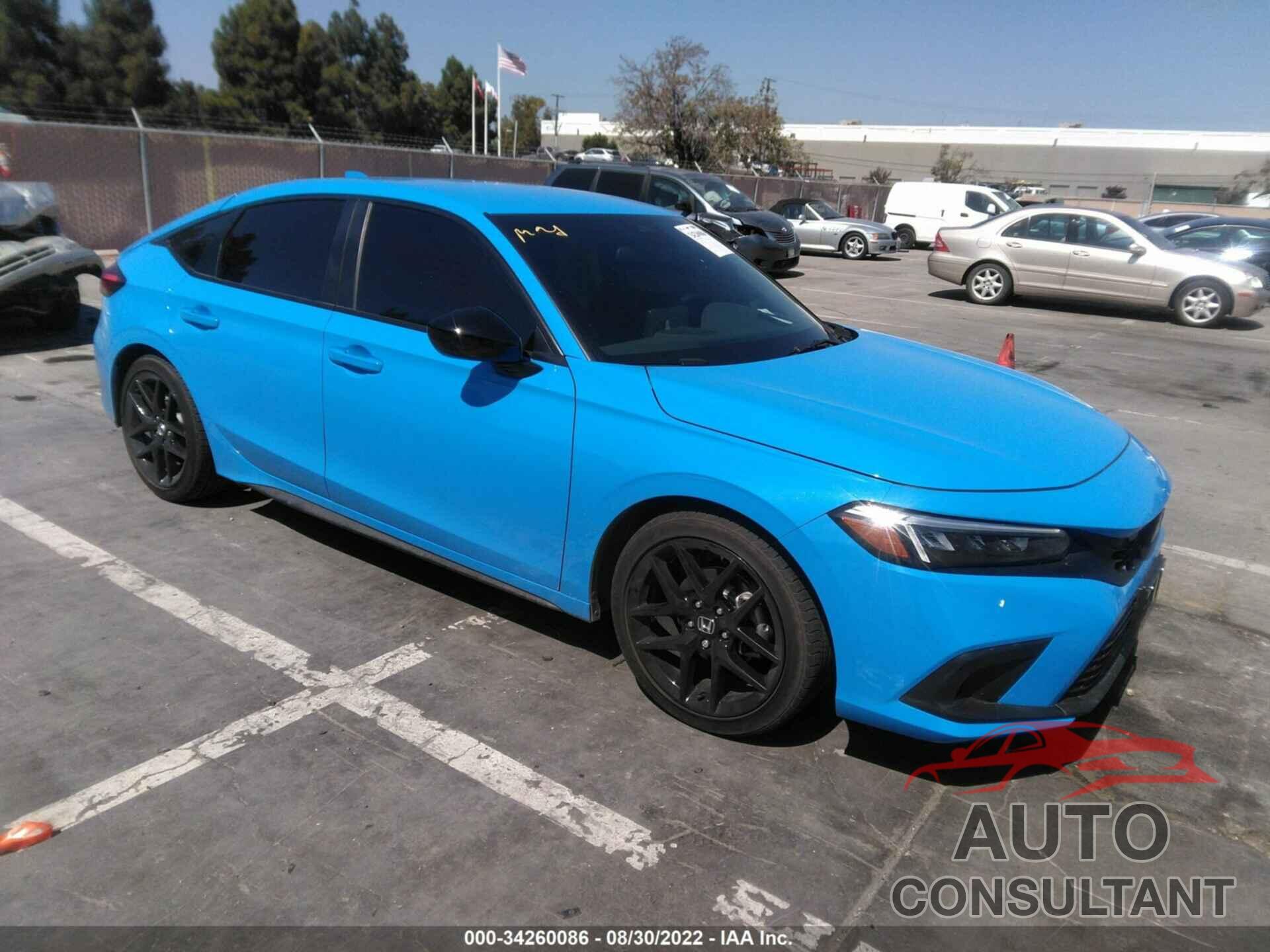 HONDA CIVIC HATCHBACK 2022 - 19XFL2H89NE017644