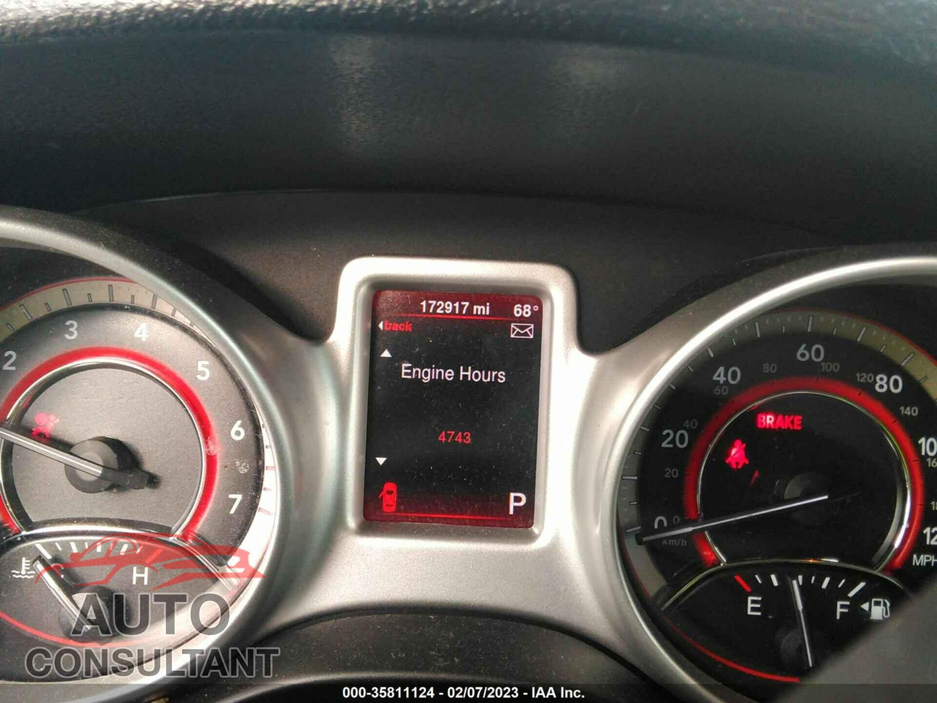 DODGE JOURNEY 2015 - 3C4PDCBG4FT637032