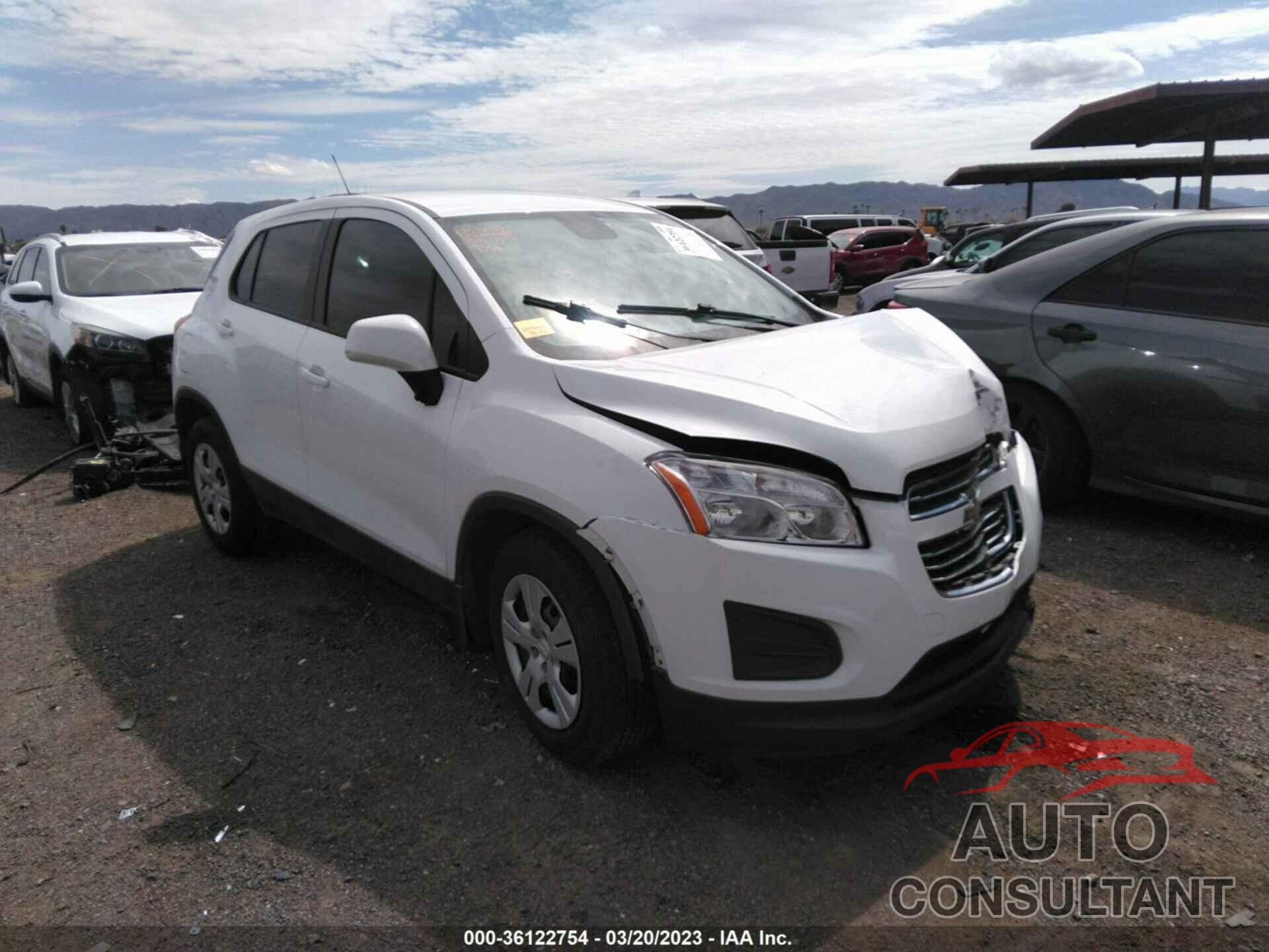 CHEVROLET TRAX 2015 - KL7CJKSB9FB219506