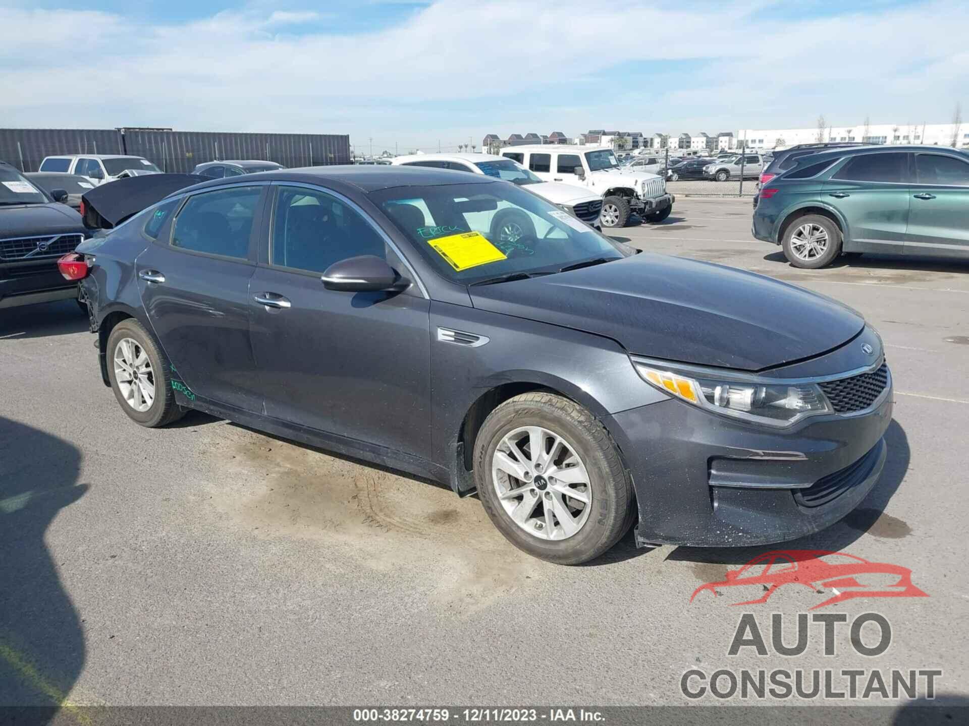 KIA OPTIMA 2016 - KNAGT4L37G5107723