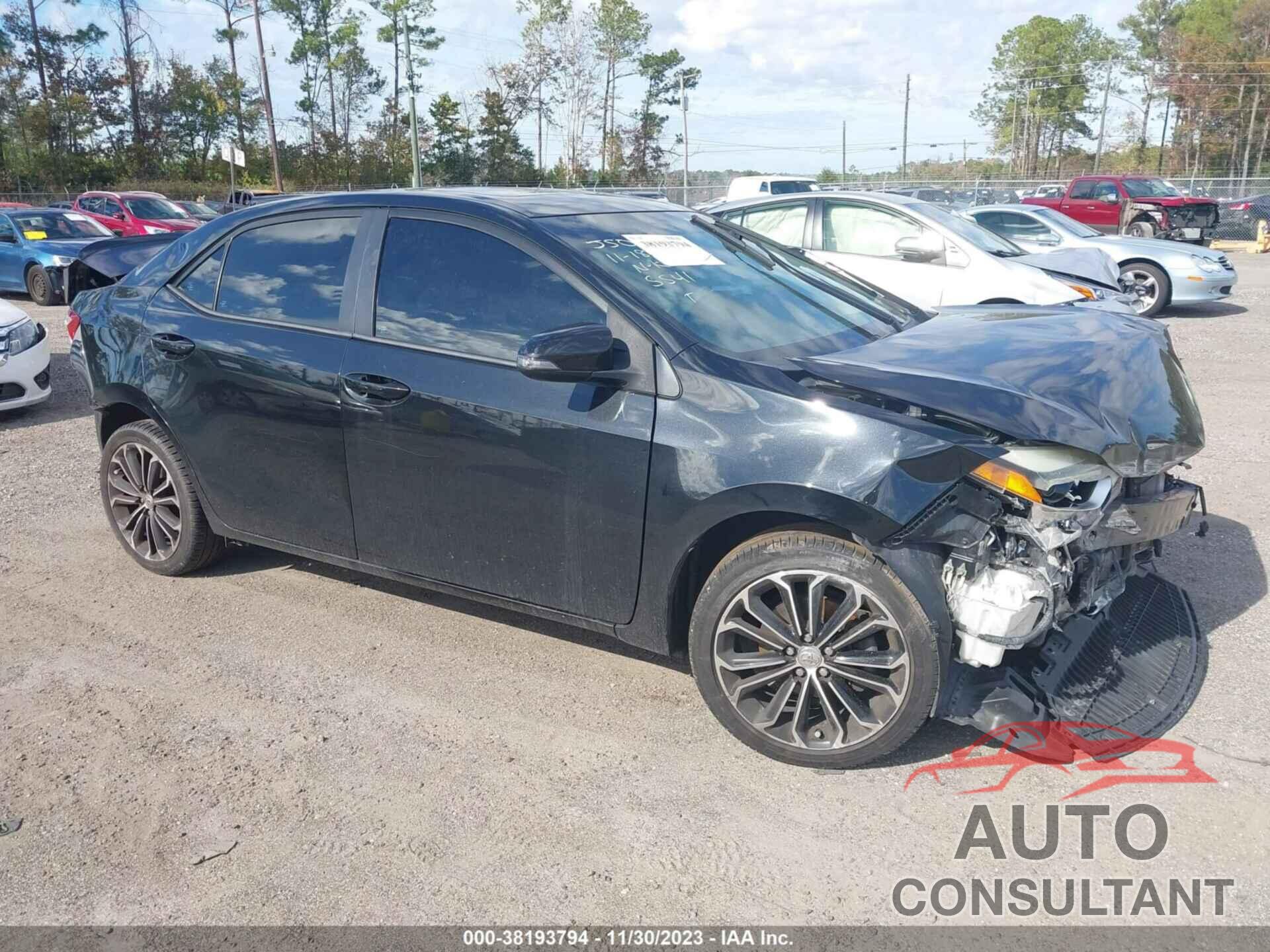 TOYOTA COROLLA 2016 - 2T1BURHE1GC595541