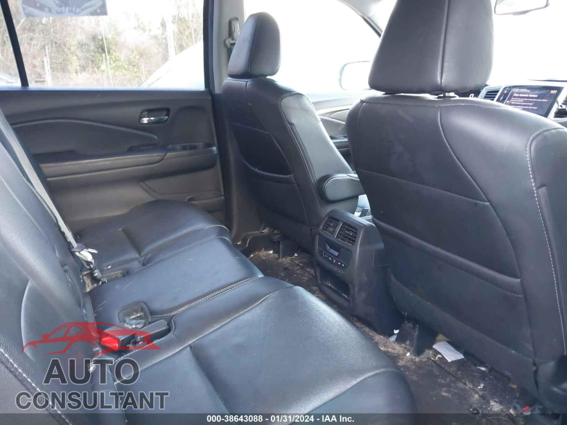 HONDA PILOT 2017 - 5FNYF5H72HB045289